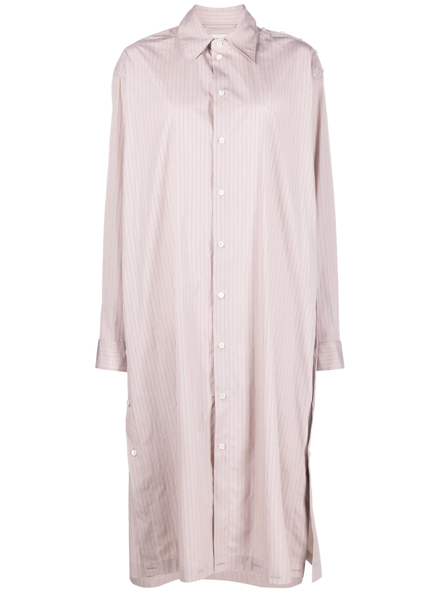striped shirt dress