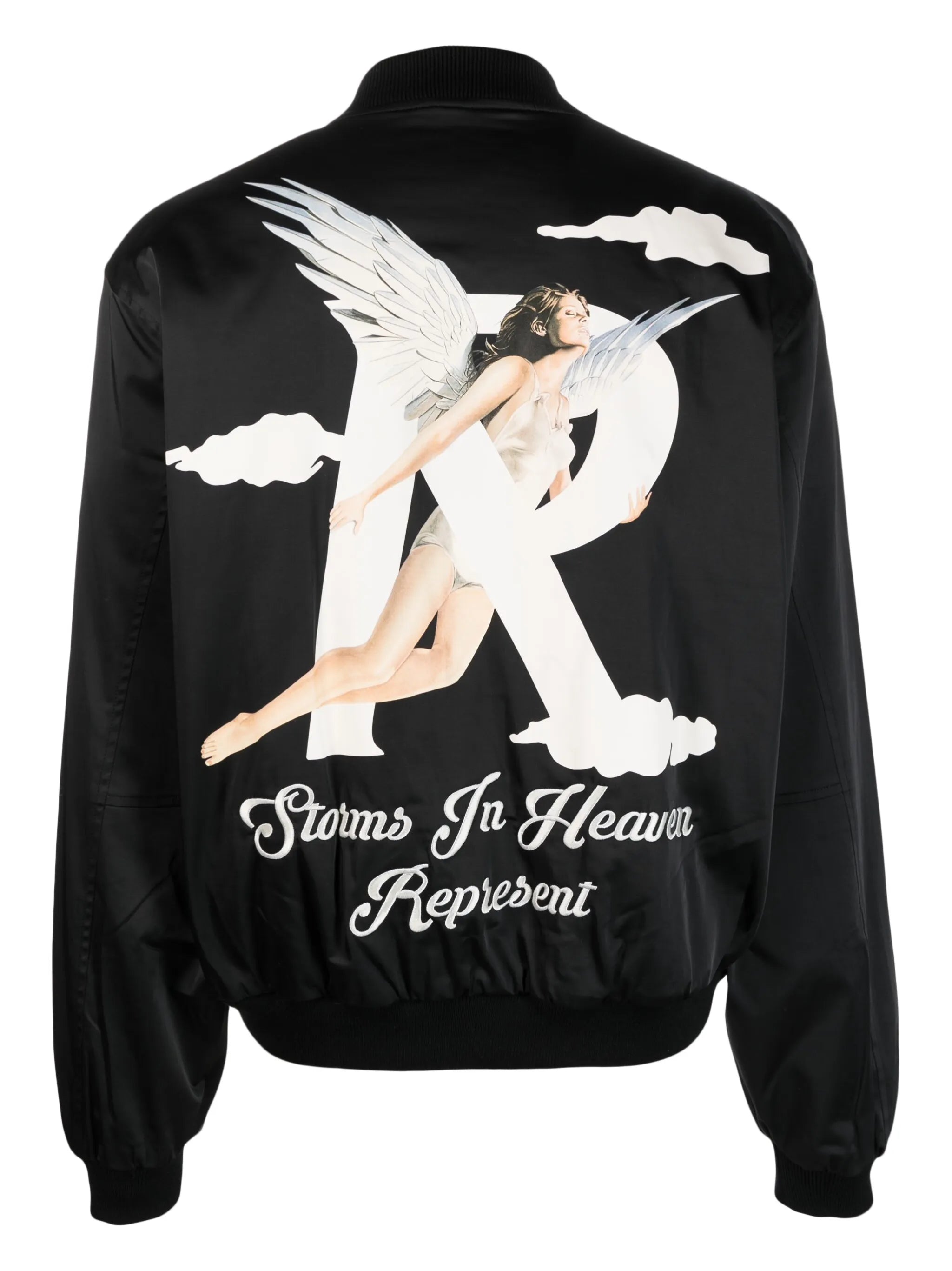 Storms in Heaven-print bomber jacket