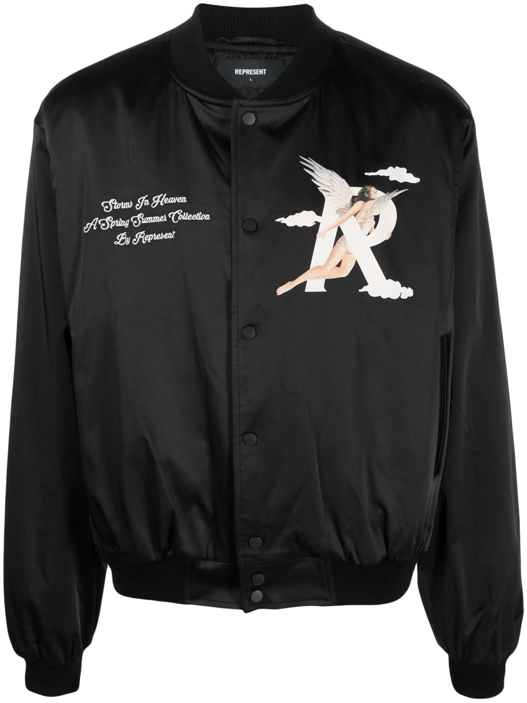 Storms in Heaven-print bomber jacket