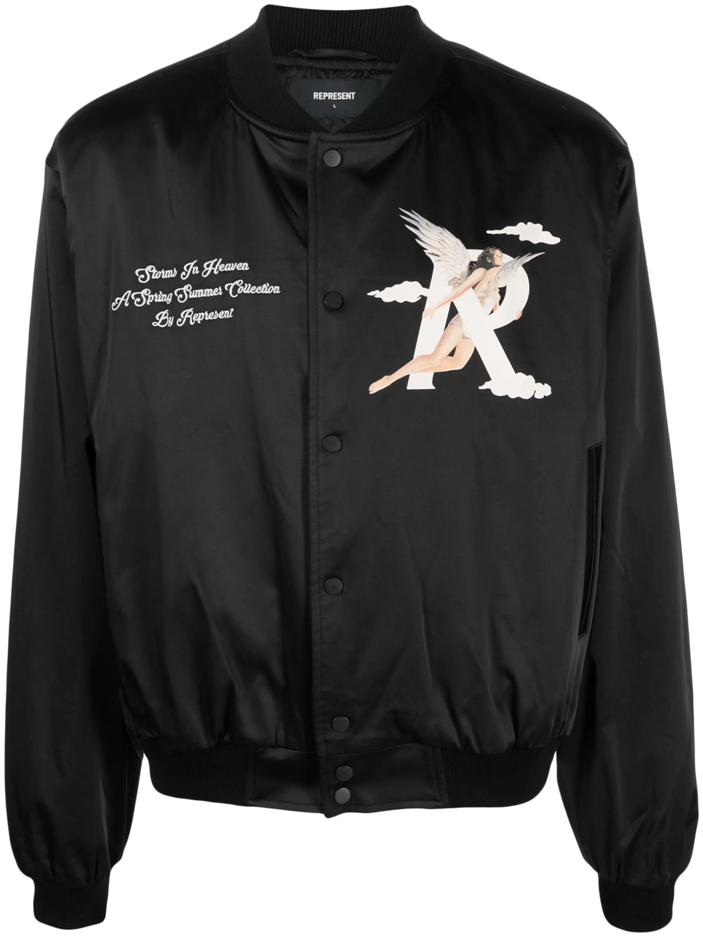 Storms in Heaven-print bomber jacket