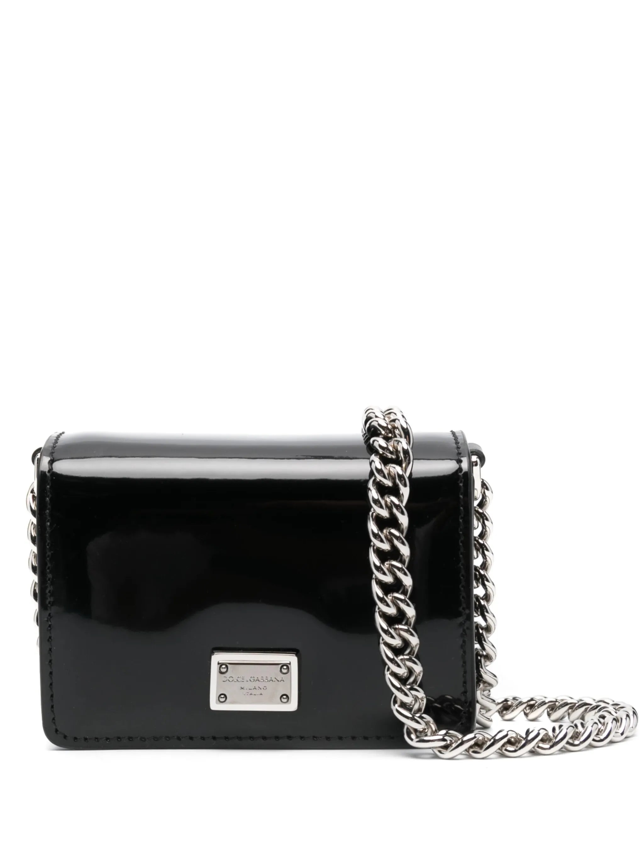 logo-plaque patent mini bag