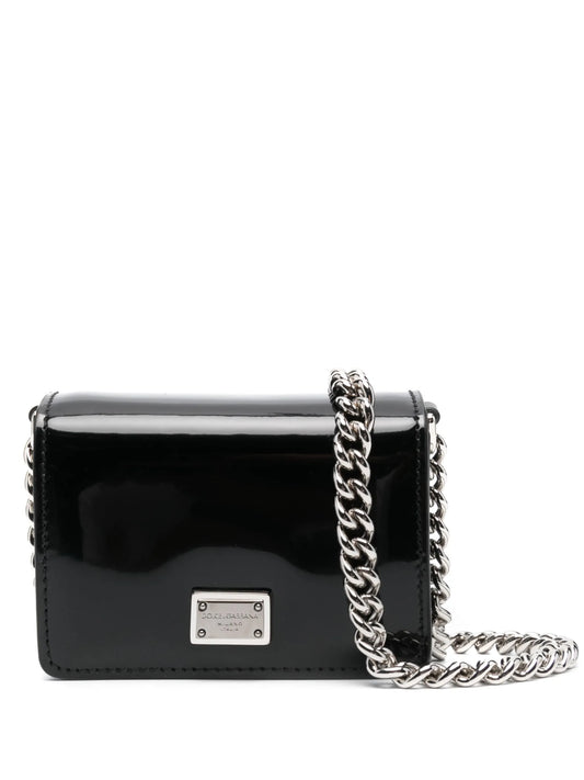 logo-plaque patent mini bag