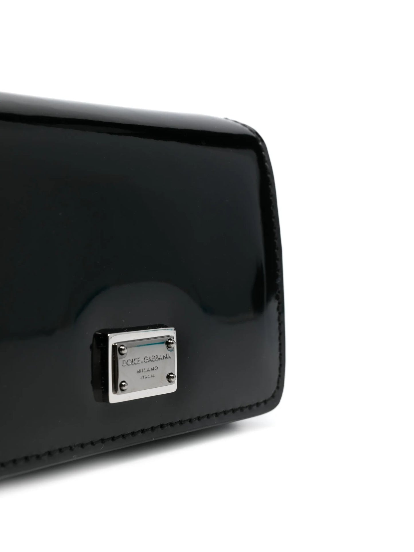 logo-plaque patent mini bag