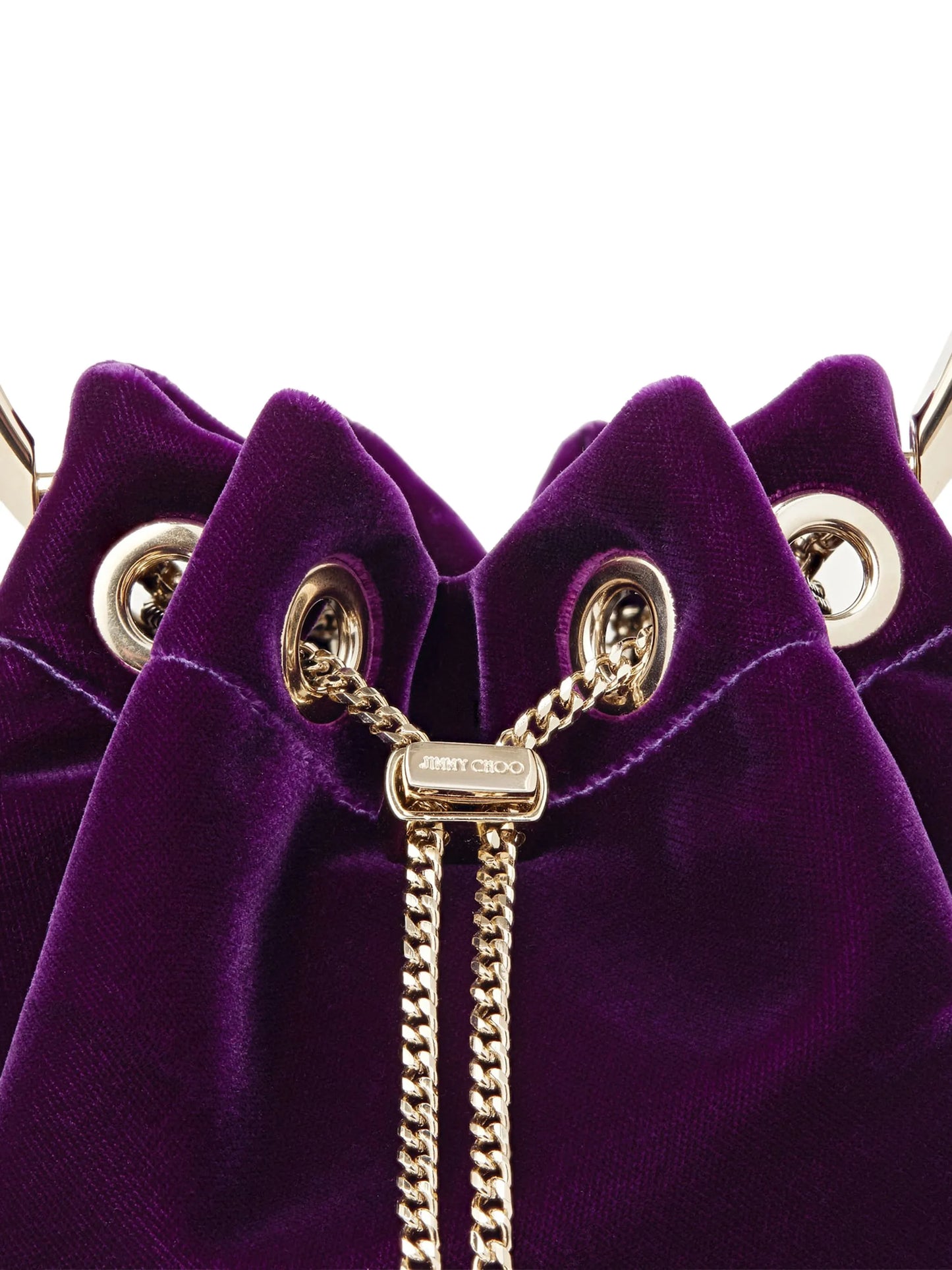 Bon Bon velvet-effect bucket bag