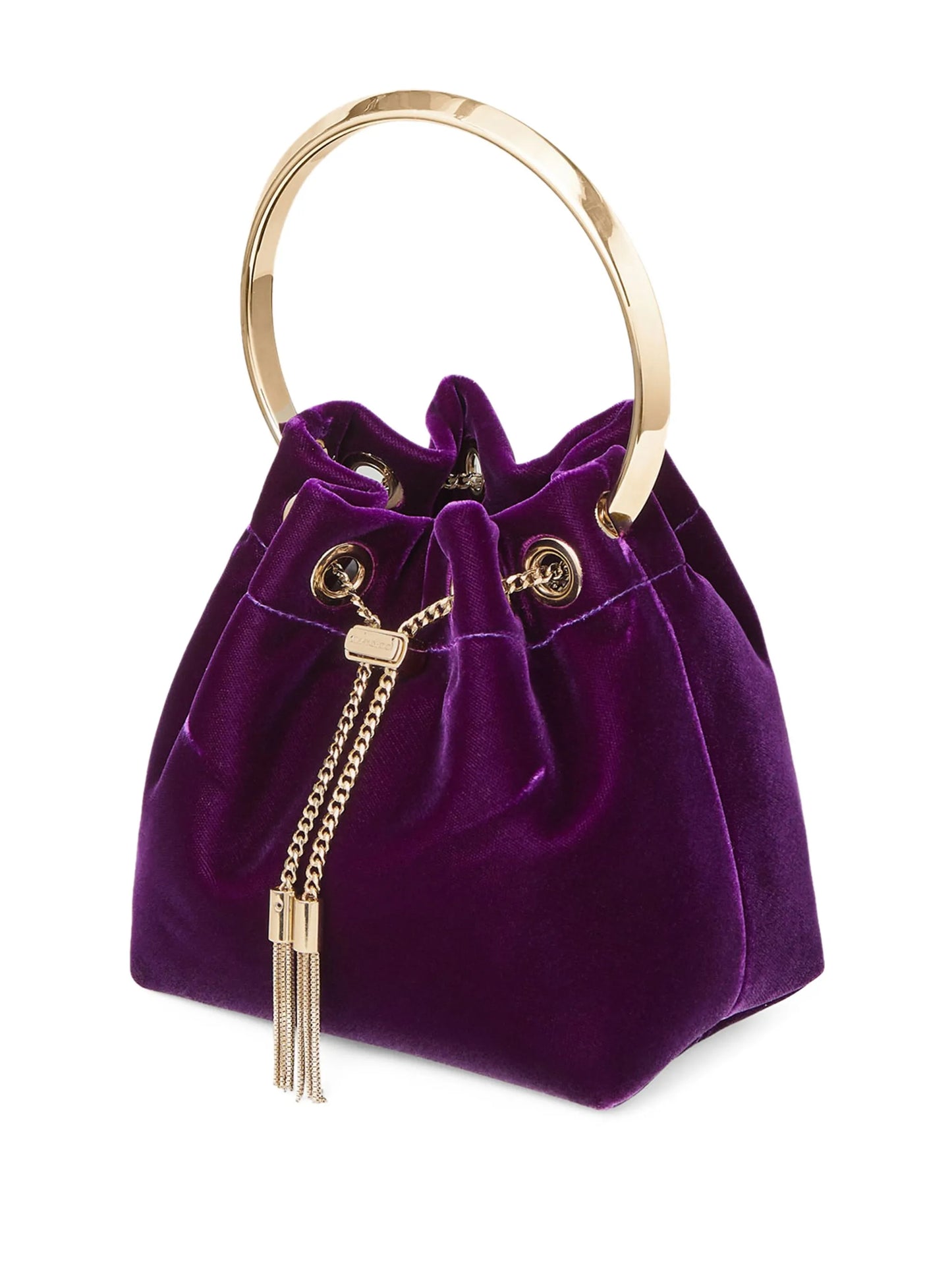 Bon Bon velvet-effect bucket bag