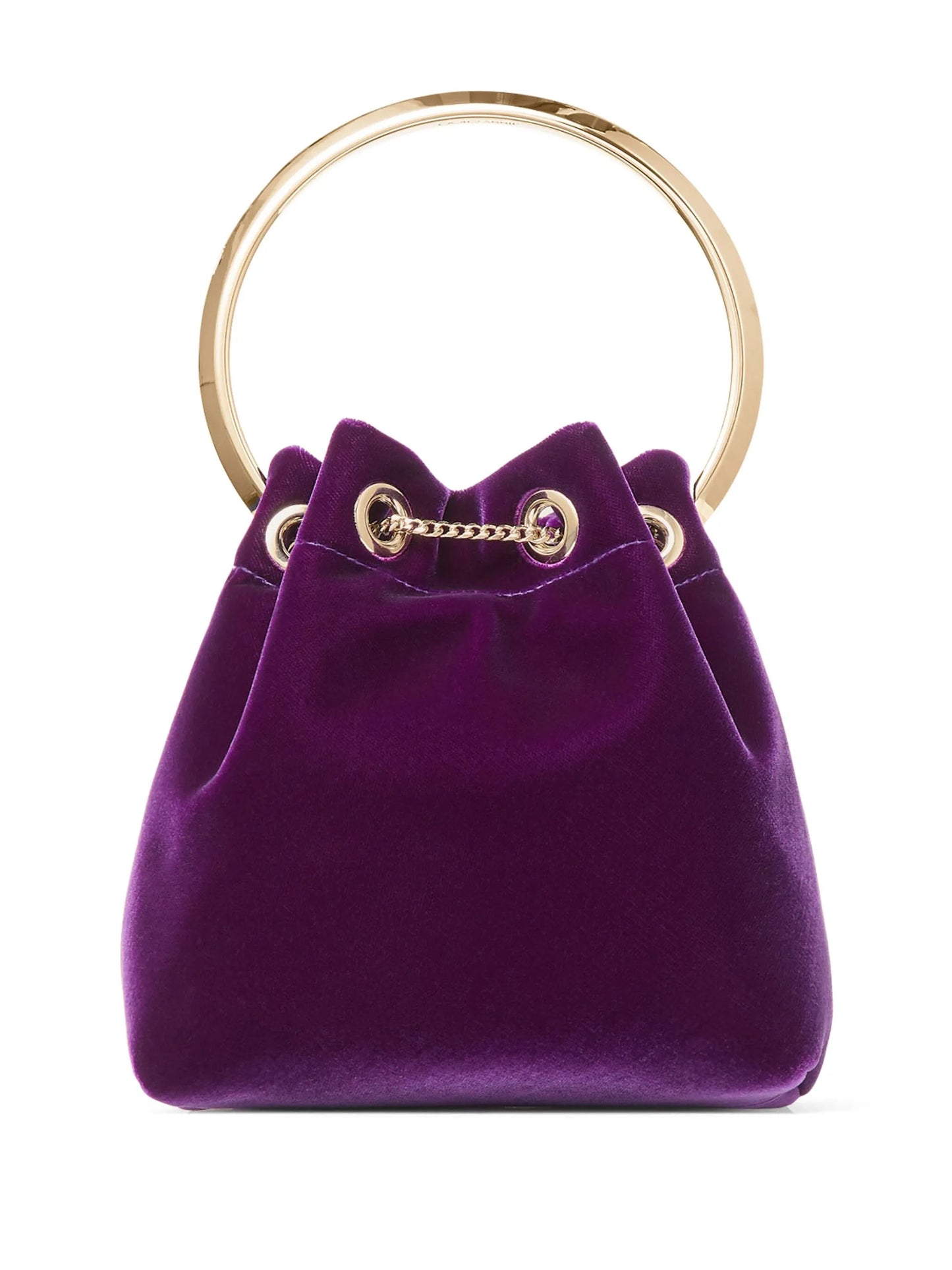 Bon Bon velvet-effect bucket bag