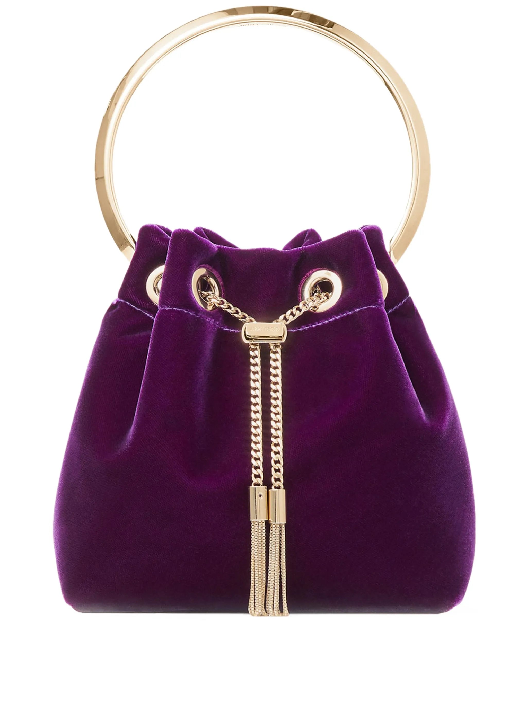 Bon Bon velvet-effect bucket bag