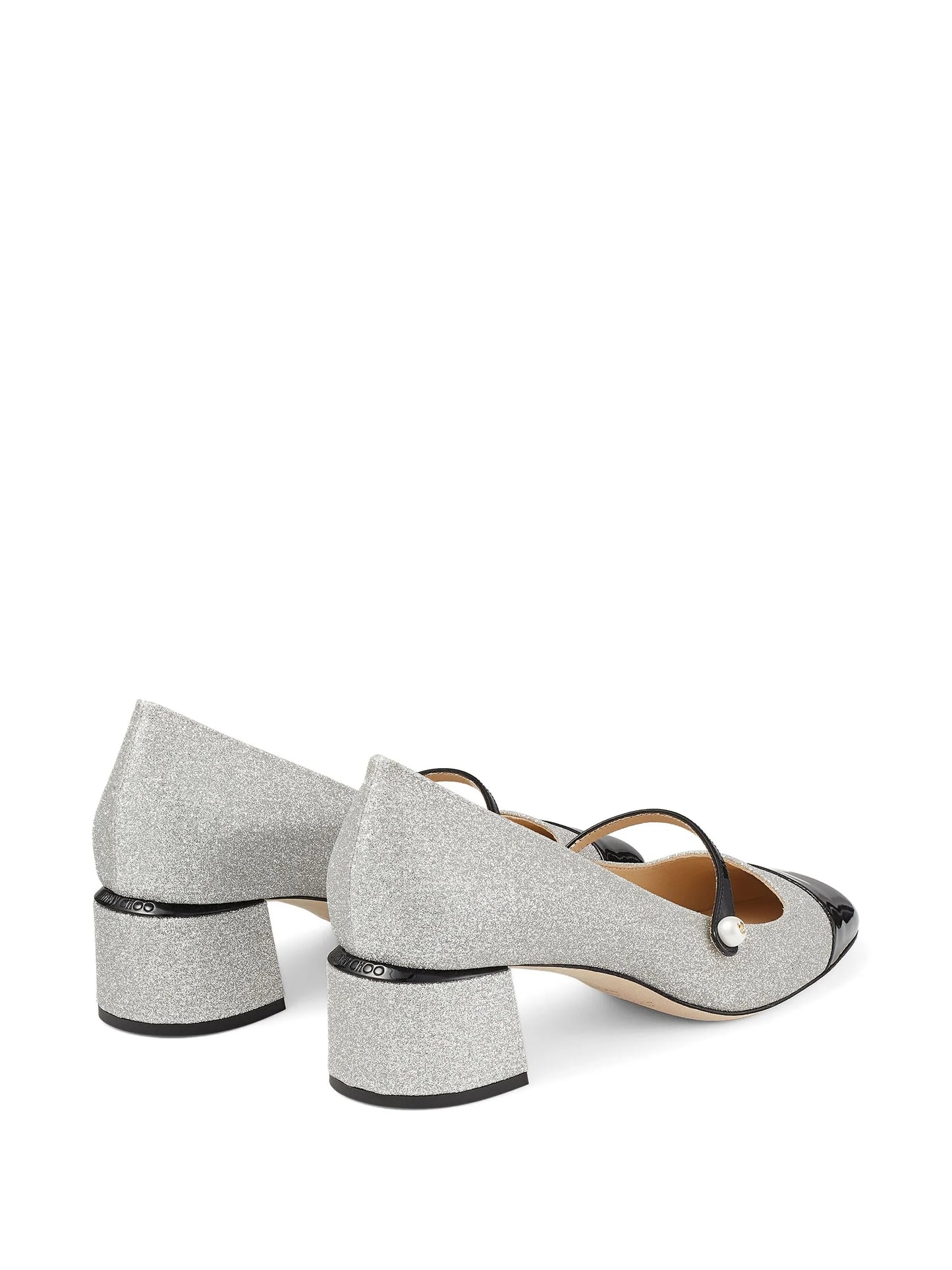 Elisa glitter-embellished 45mm pumps