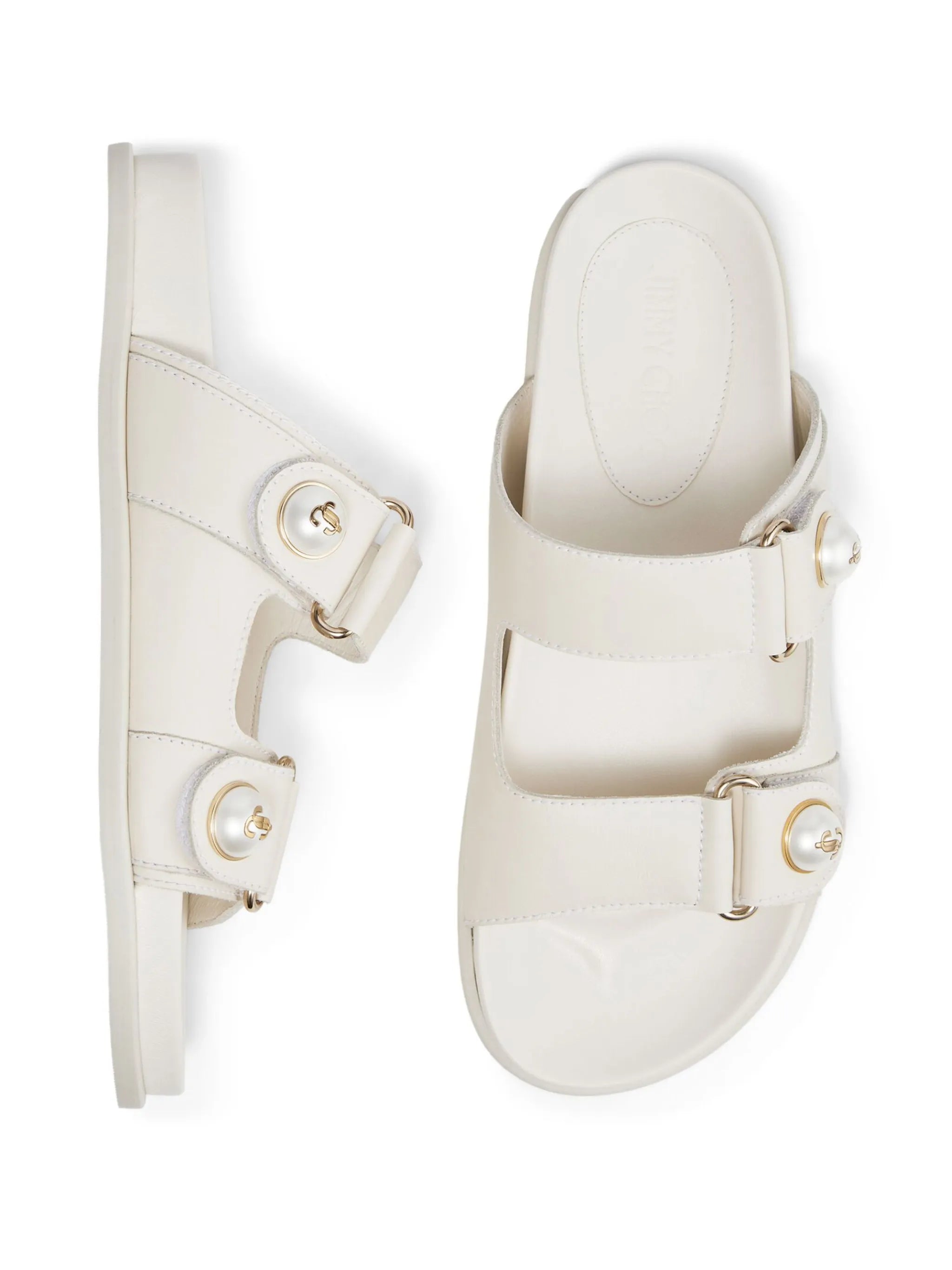 Fayence pearl-embellished sandals