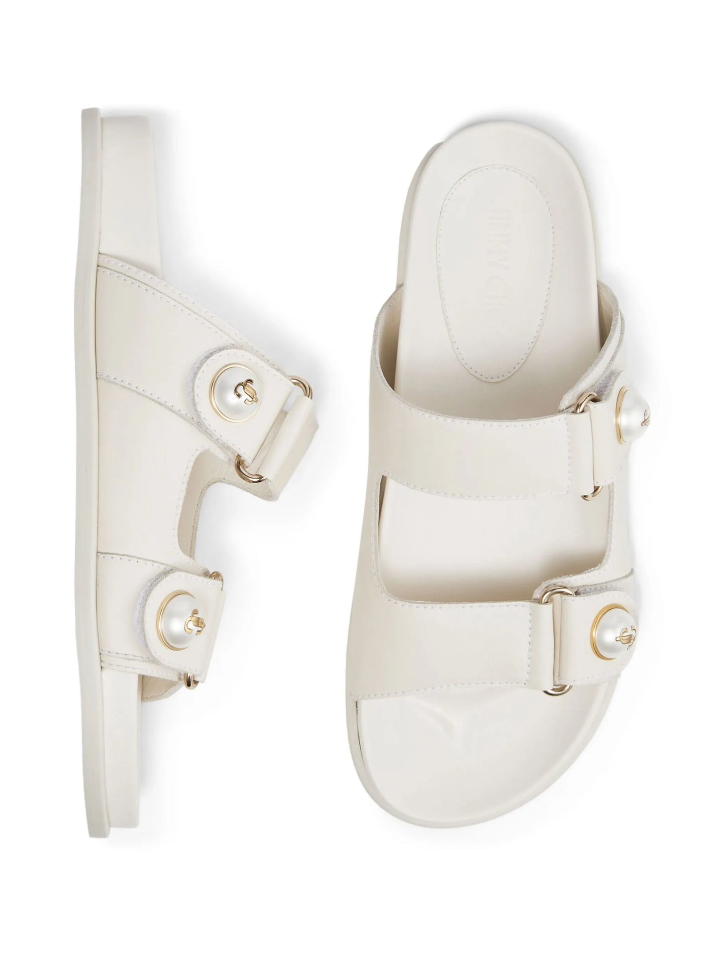Fayence pearl-embellished sandals
