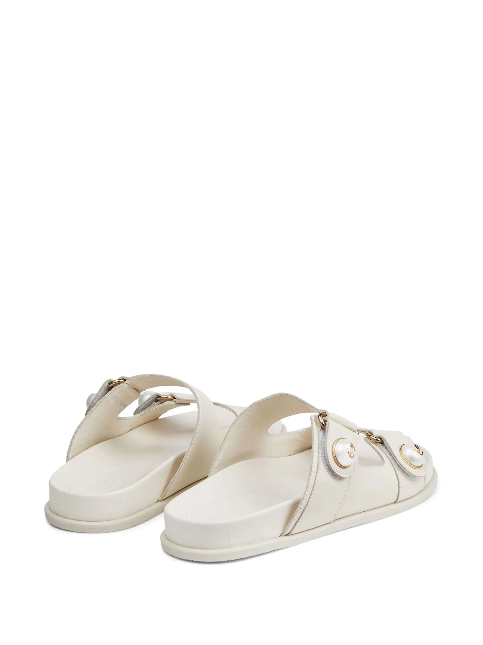 Fayence pearl-embellished sandals