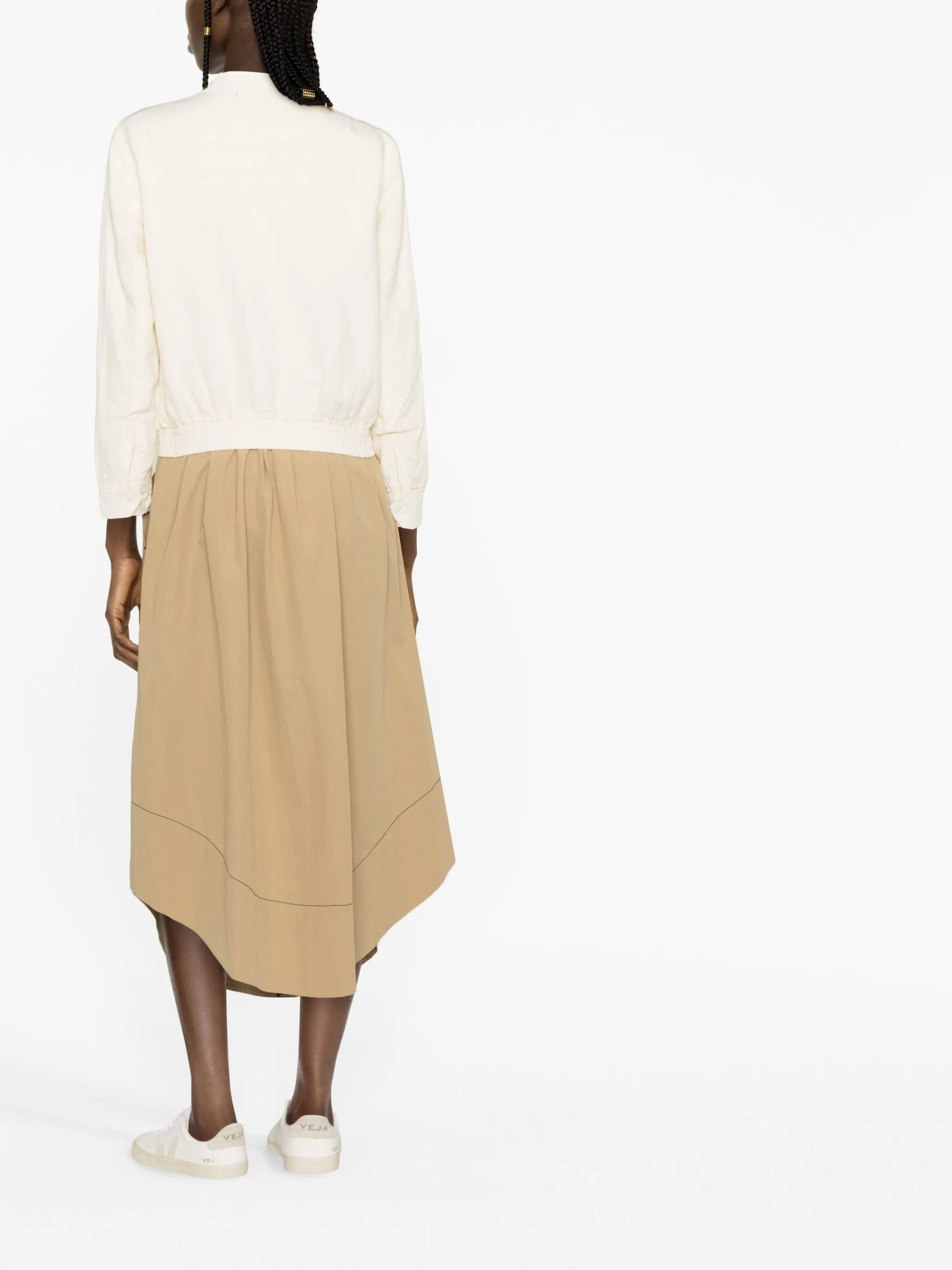 zip-up linen windbreaker