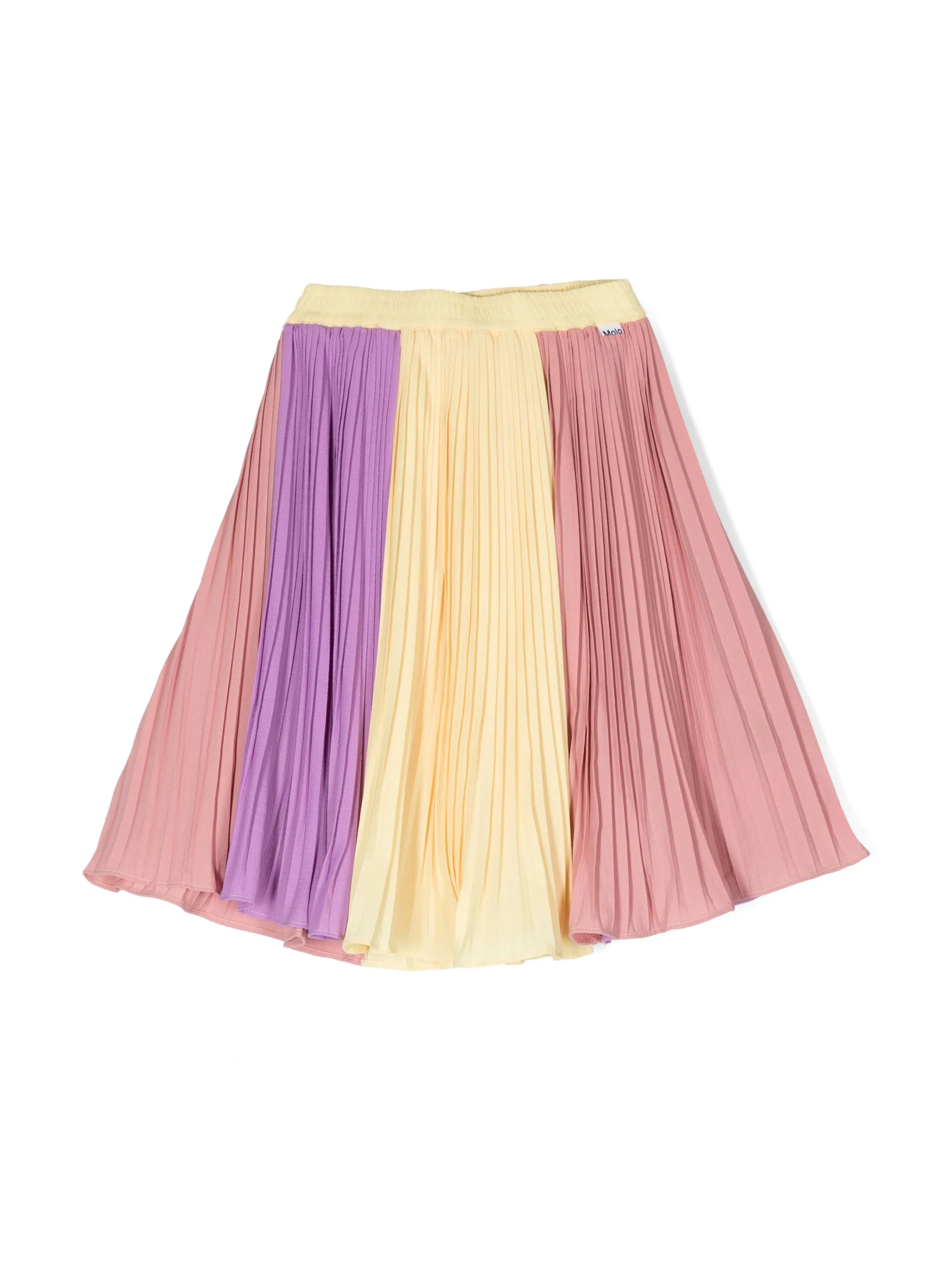 Bess colour-block pleated skirt
