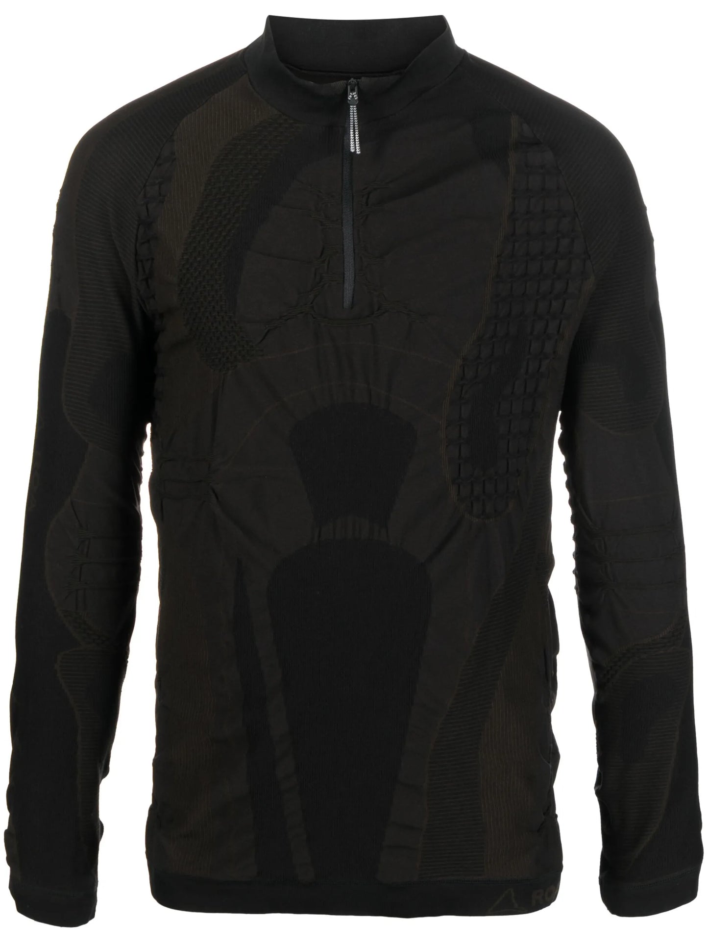 half-zip 3D top