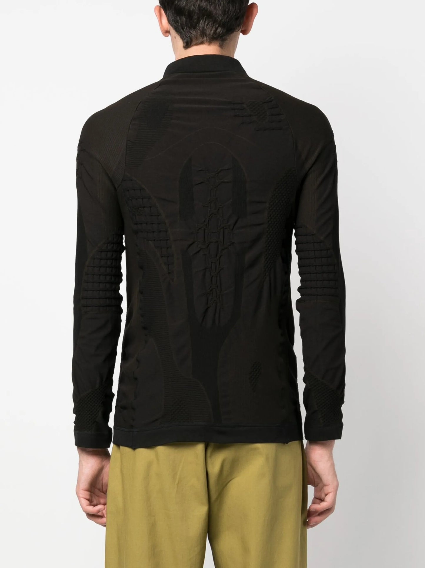 half-zip 3D top