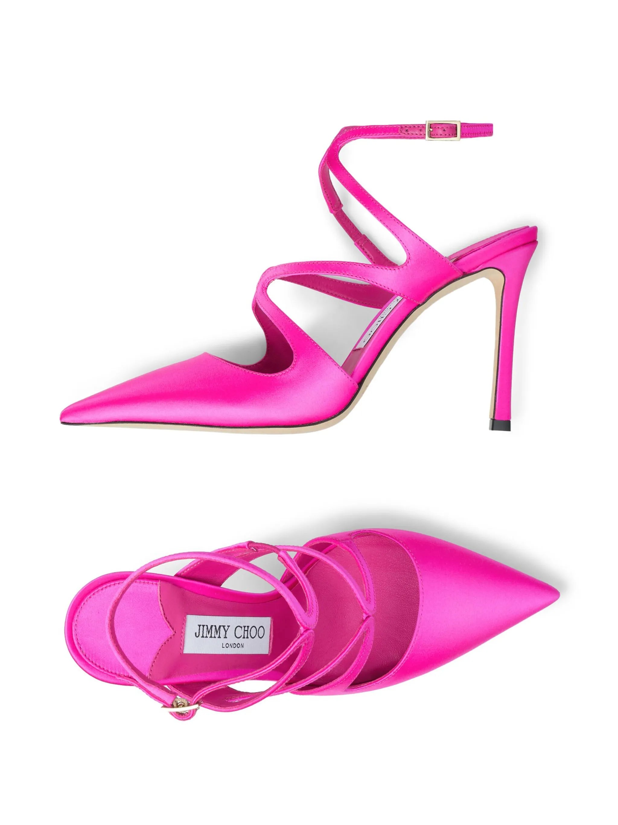 Azia 95mm satin pumps
