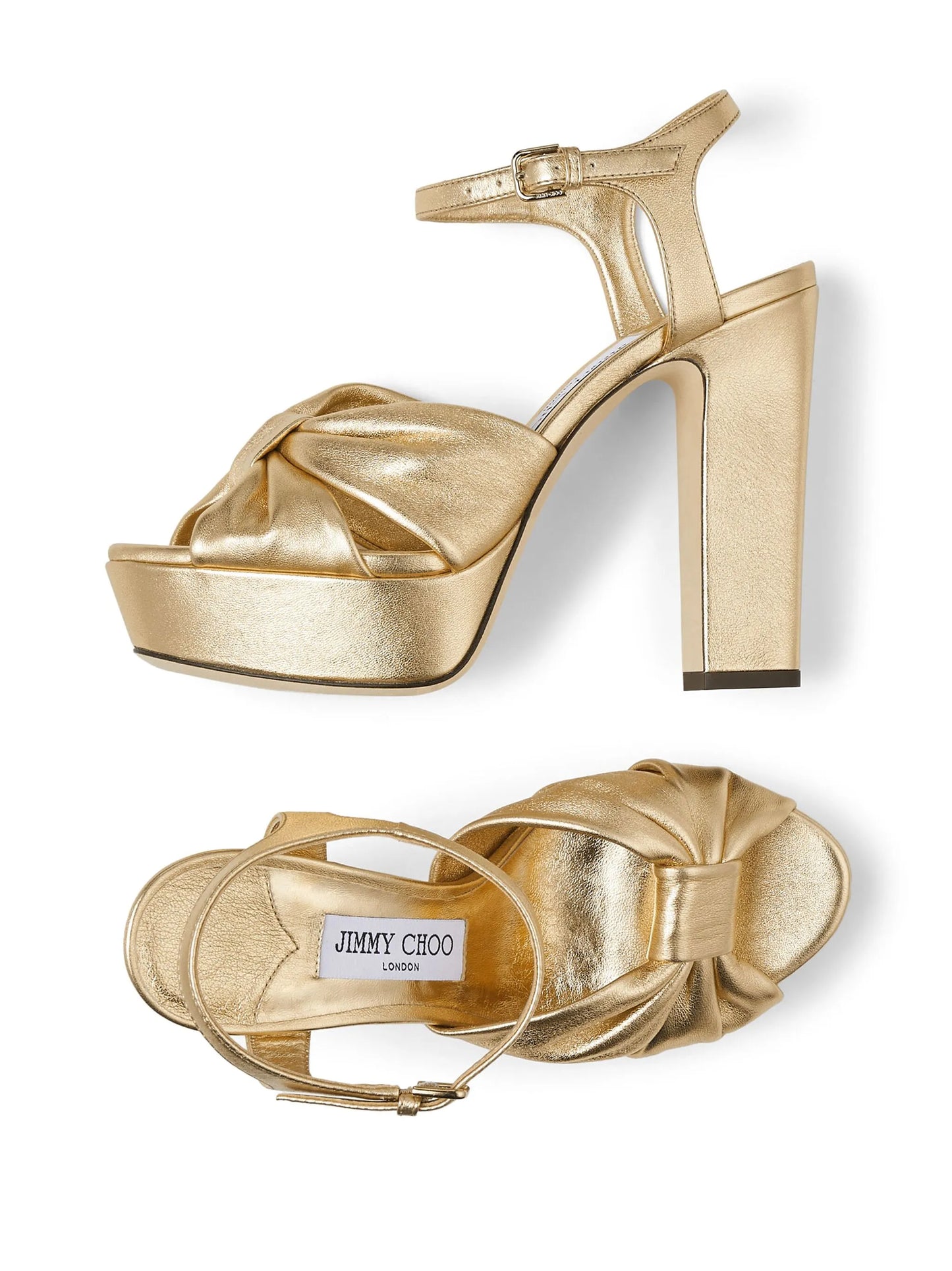 Heloise 120mm metallic-finish sandals