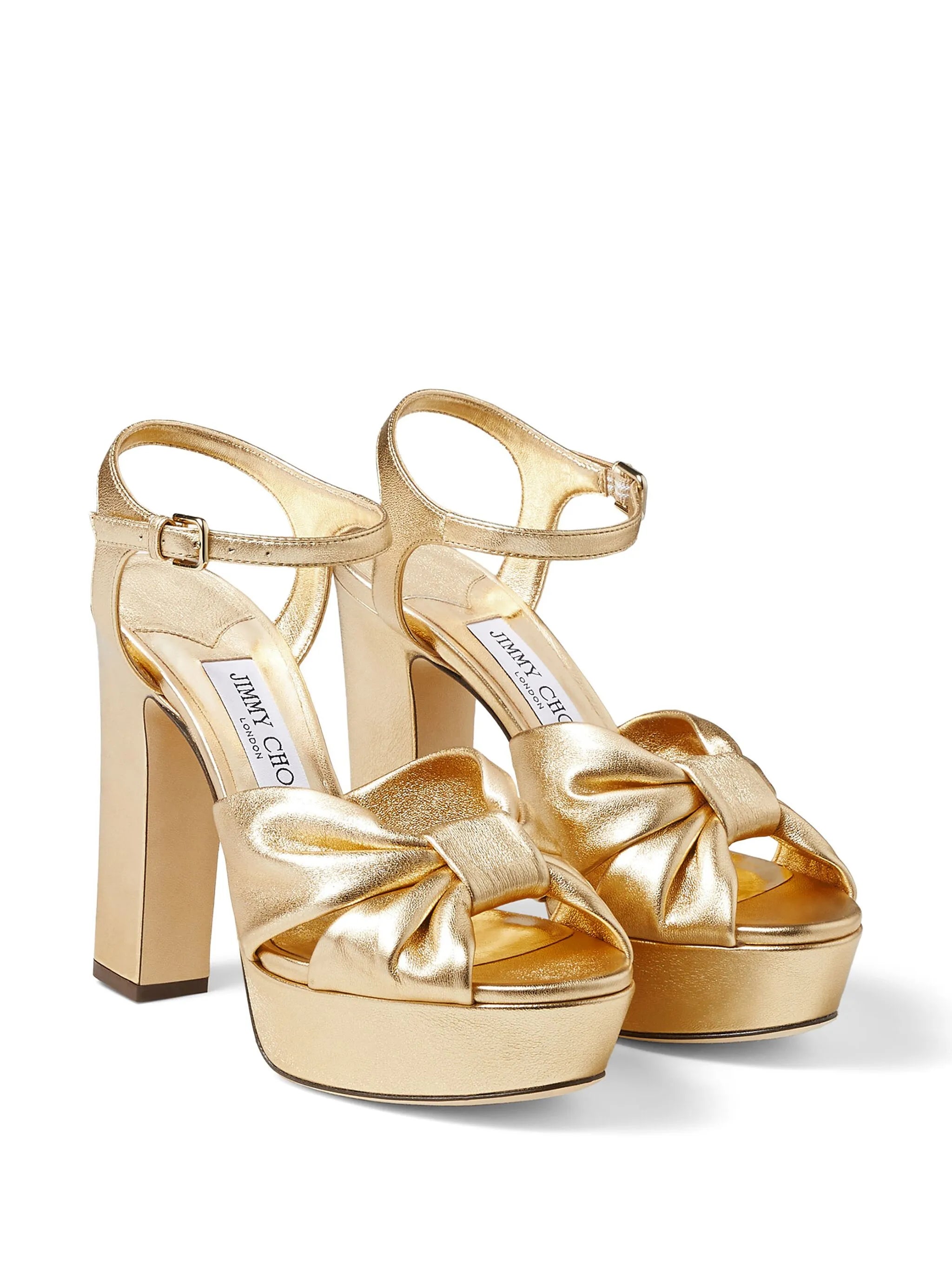 Heloise 120mm metallic-finish sandals