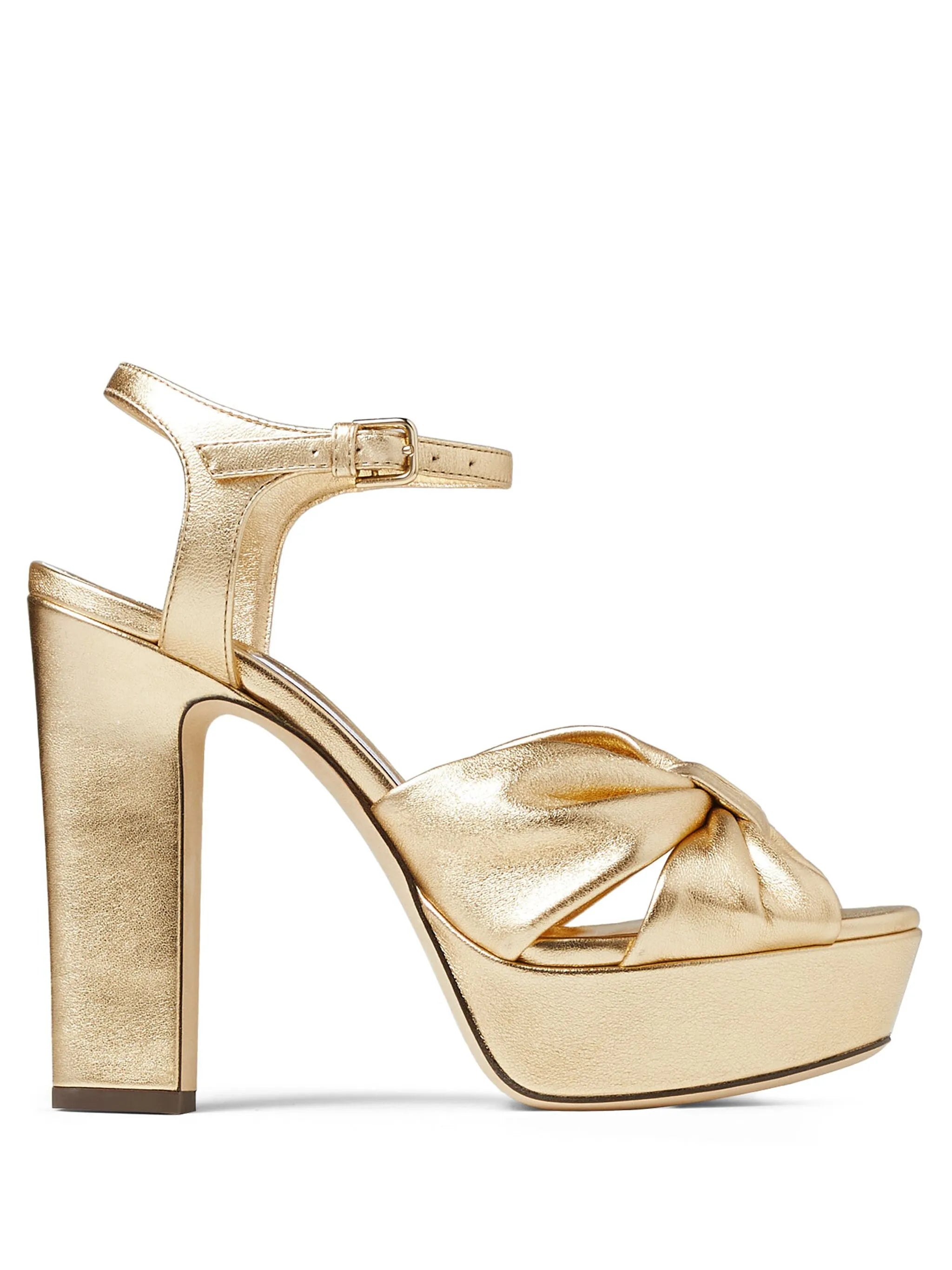 Heloise 120mm metallic-finish sandals