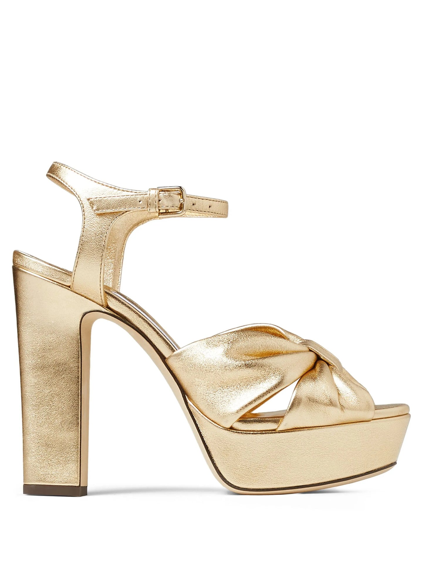 Heloise 120mm metallic-finish sandals