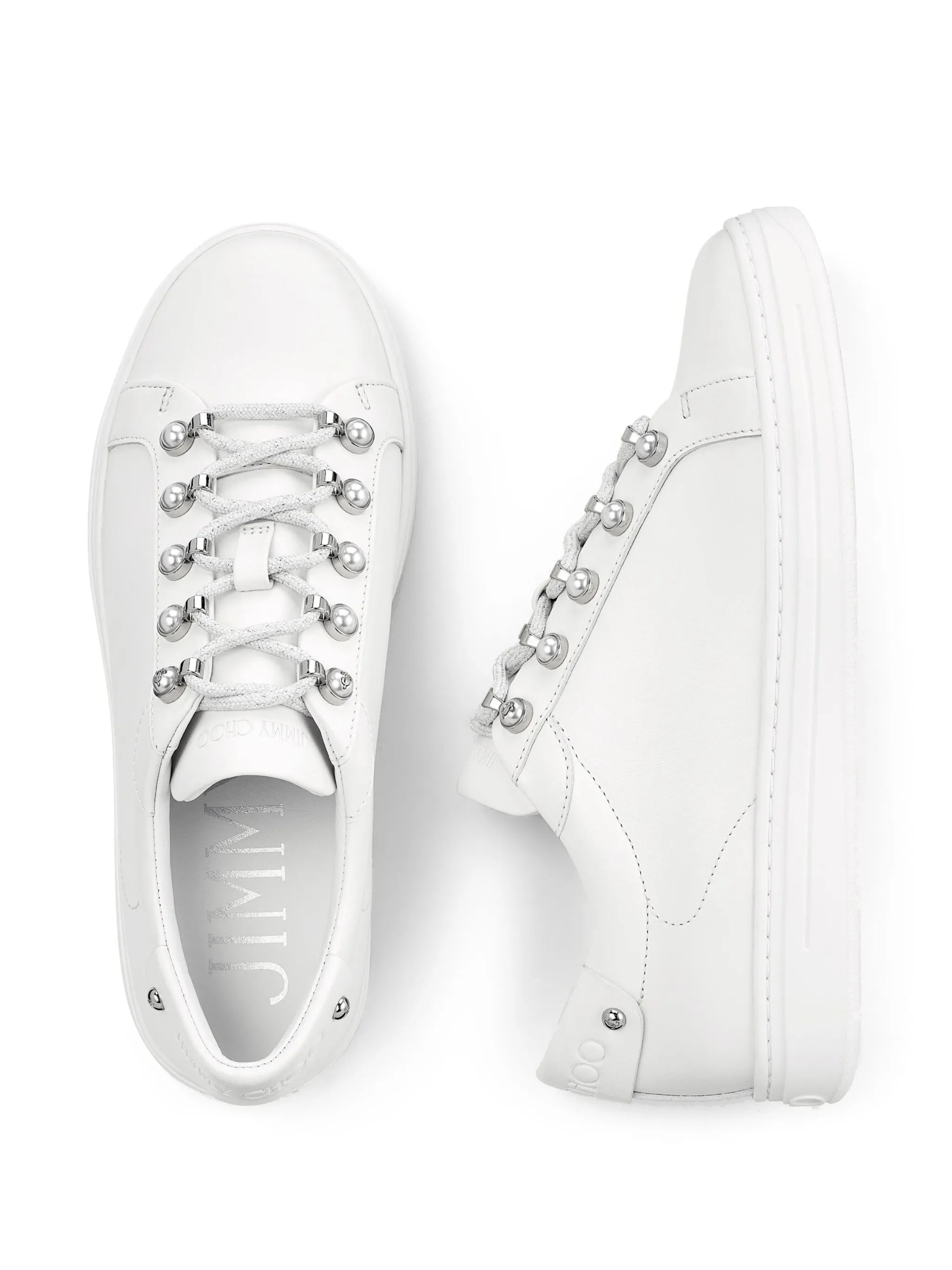 Antibes pearl-embellished sneakers