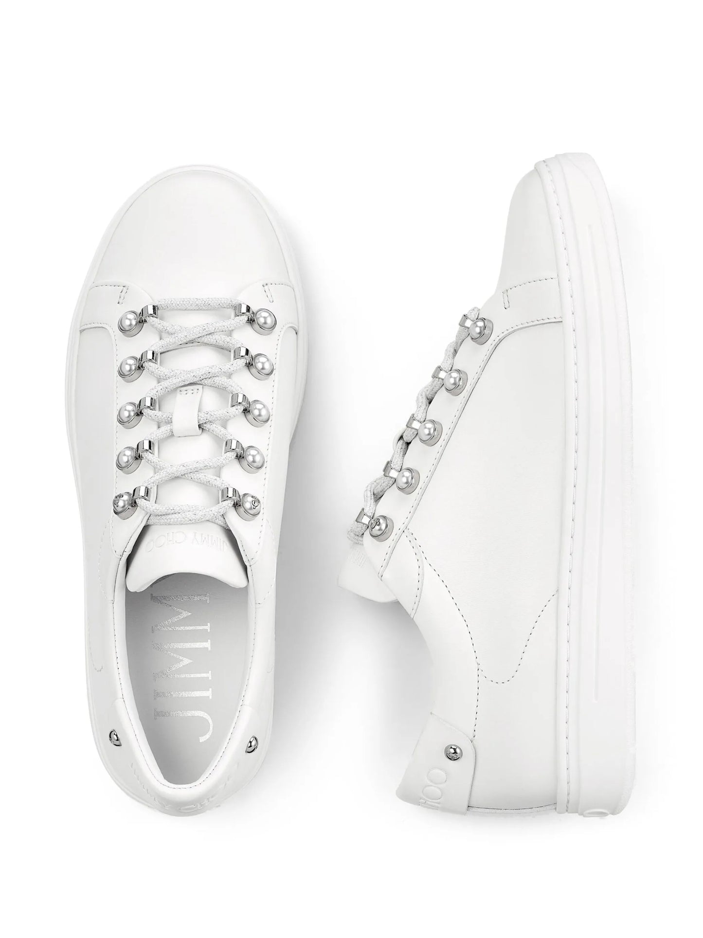 Antibes pearl-embellished sneakers