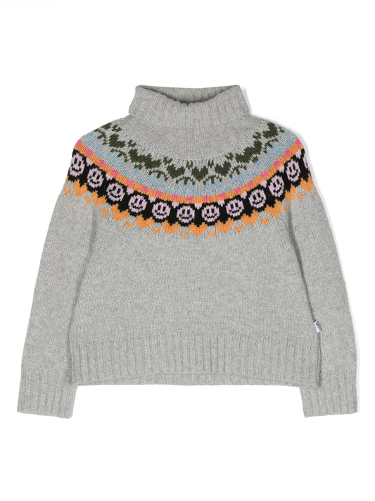 Gimla intarsia roll-neck jumper