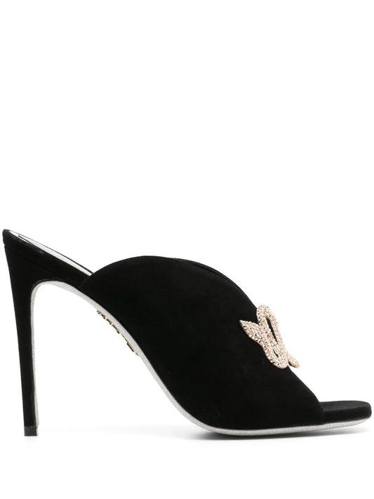 120mm rhinestone-embellished sandals