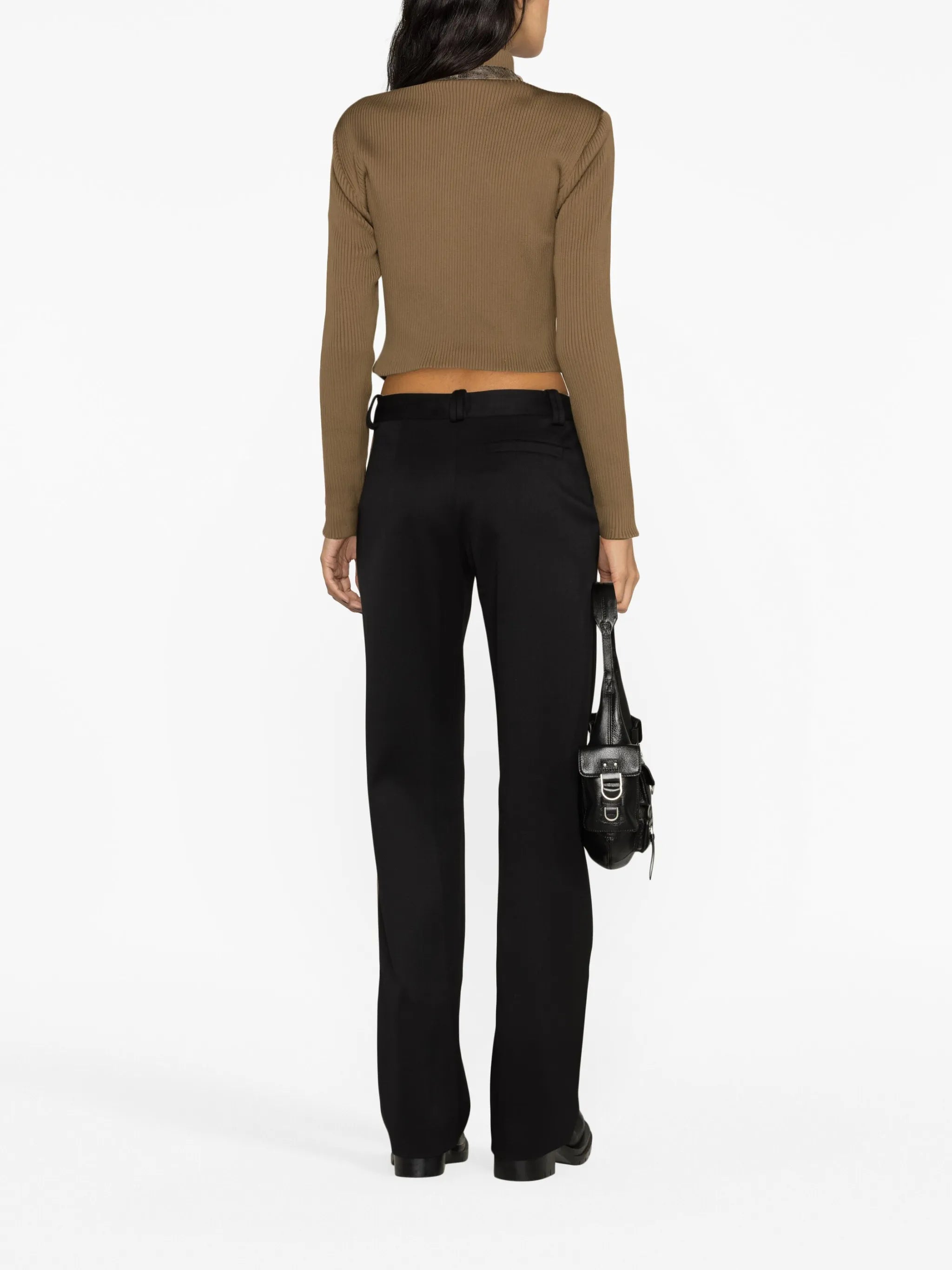 panelled zip-up jacket