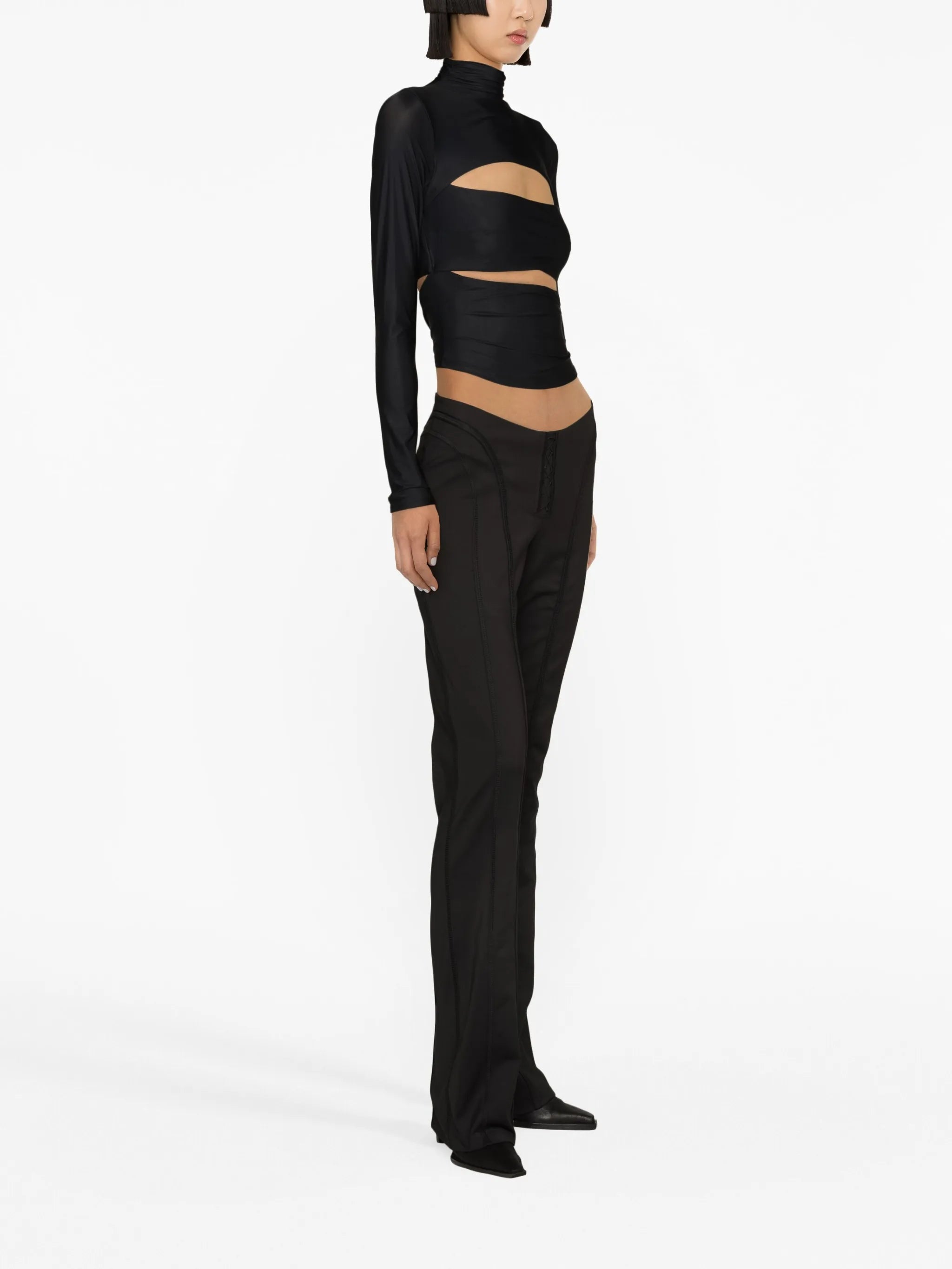 Elena turtleneck long-sleeve top