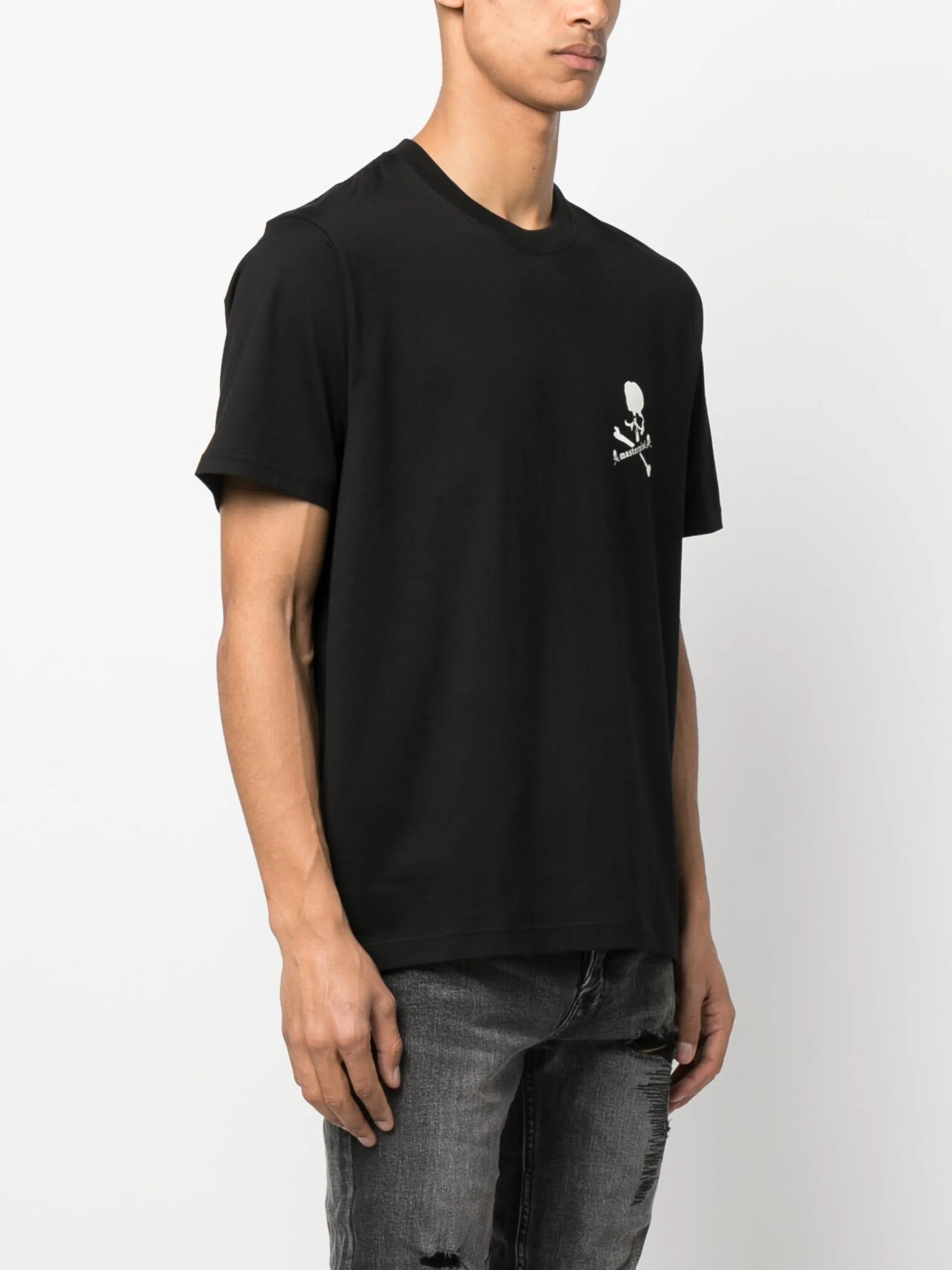 skull-print cotton T-shirt