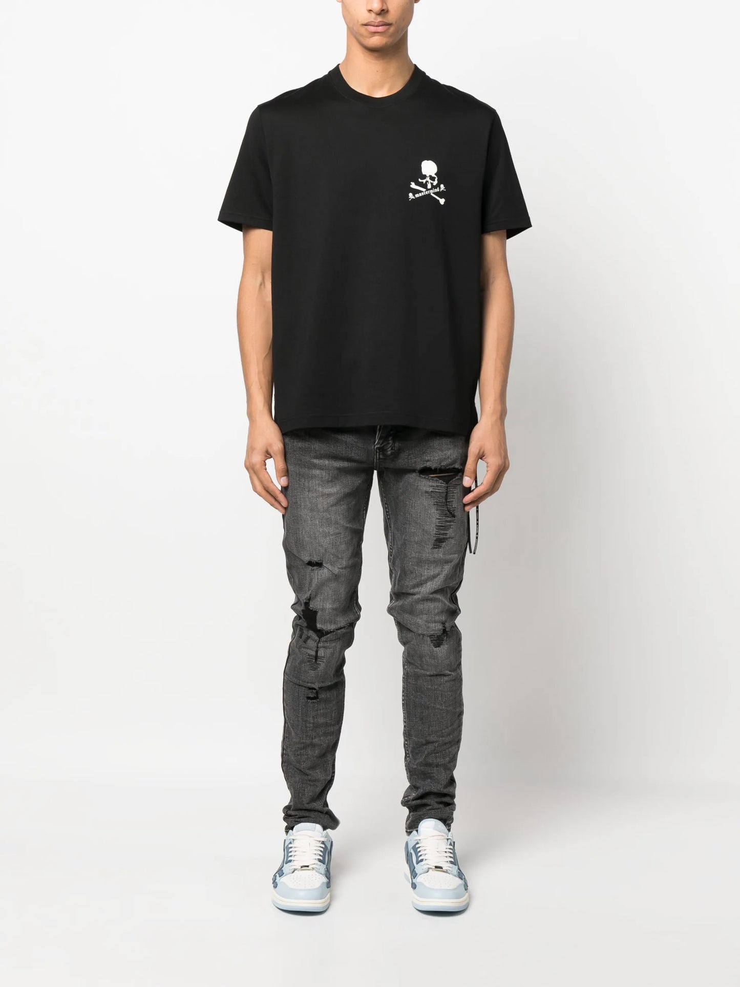 skull-print cotton T-shirt