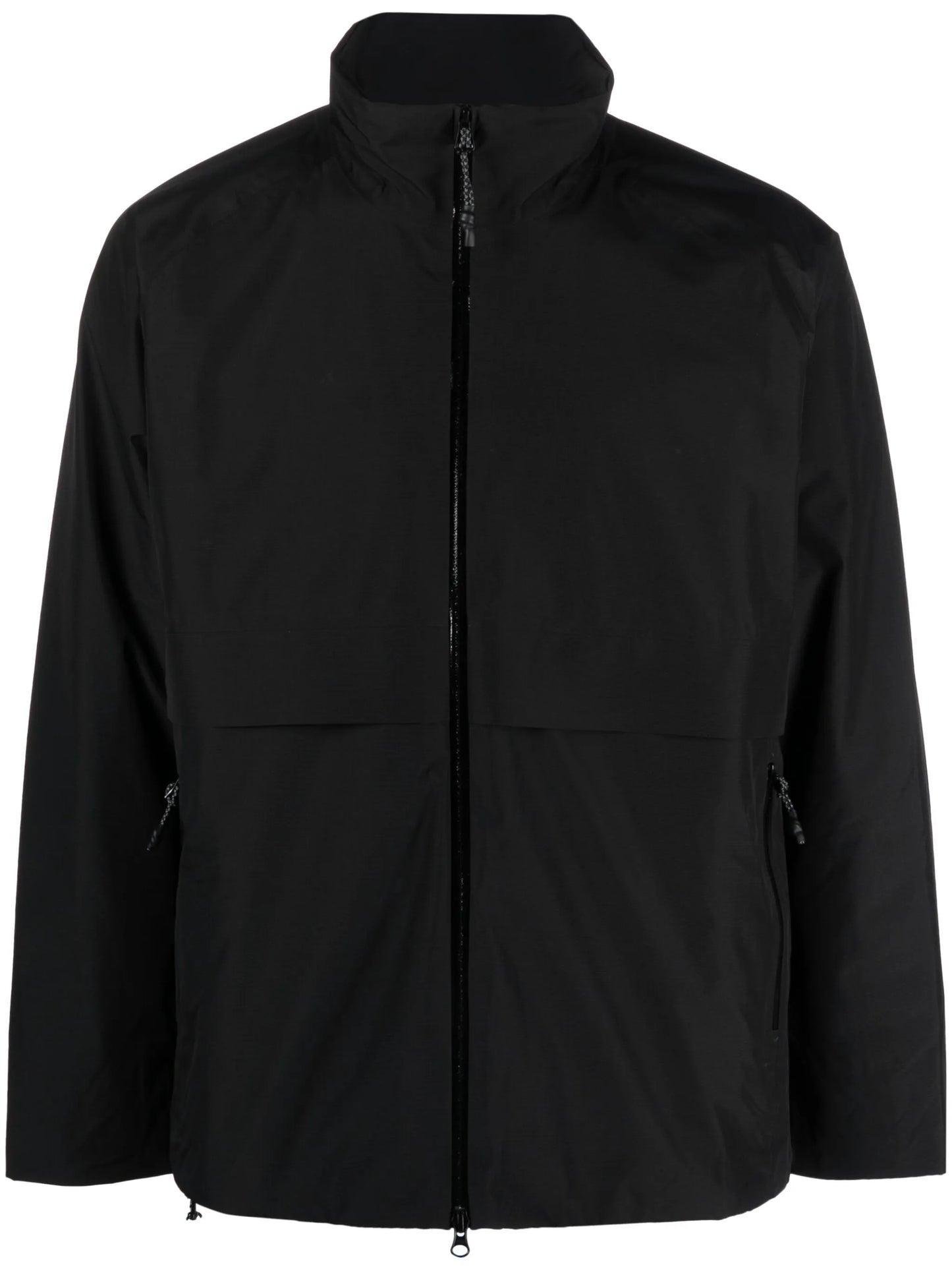 zip-up high-neck lightweight jacket