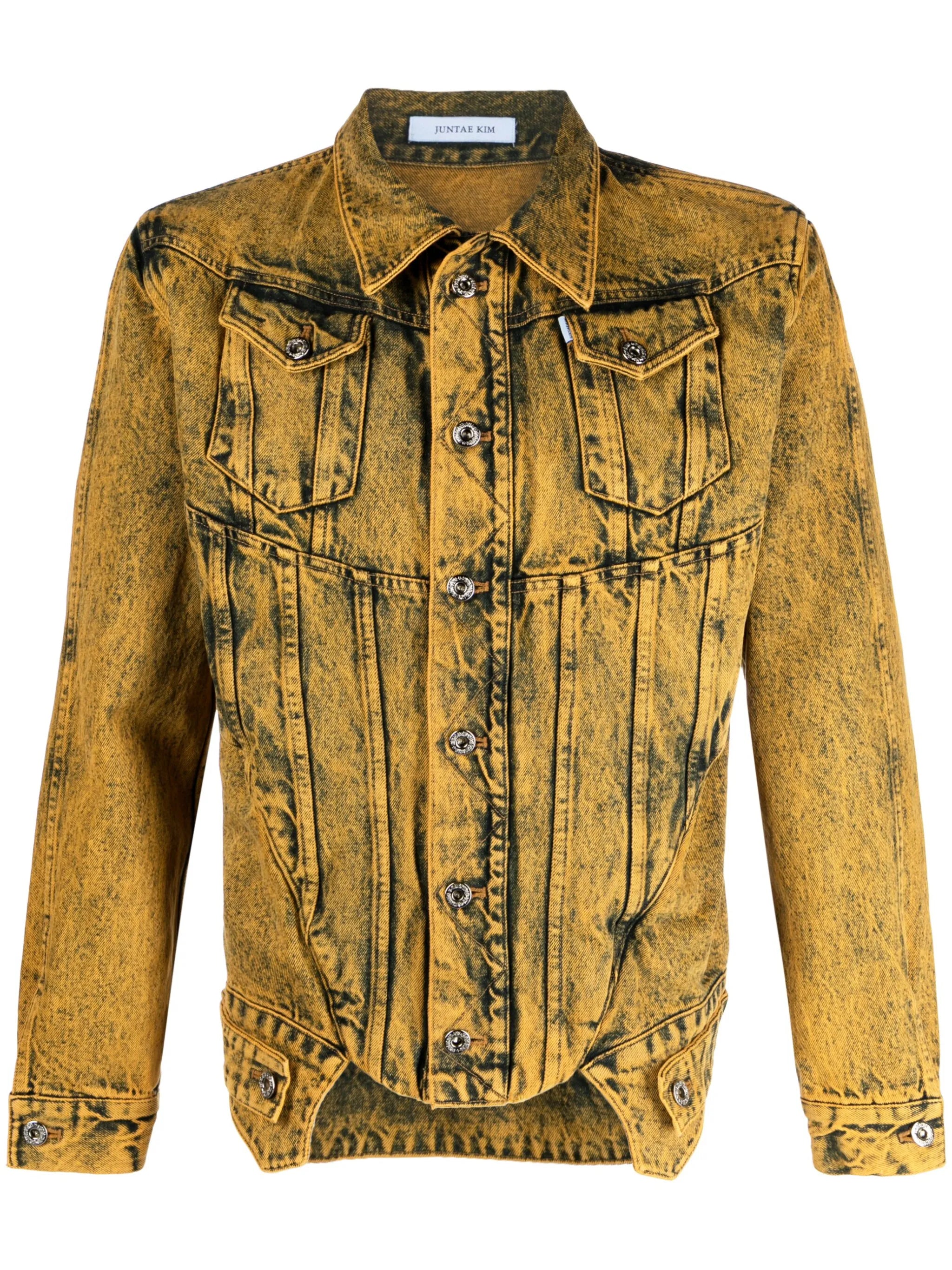 button-up corset denim jacket