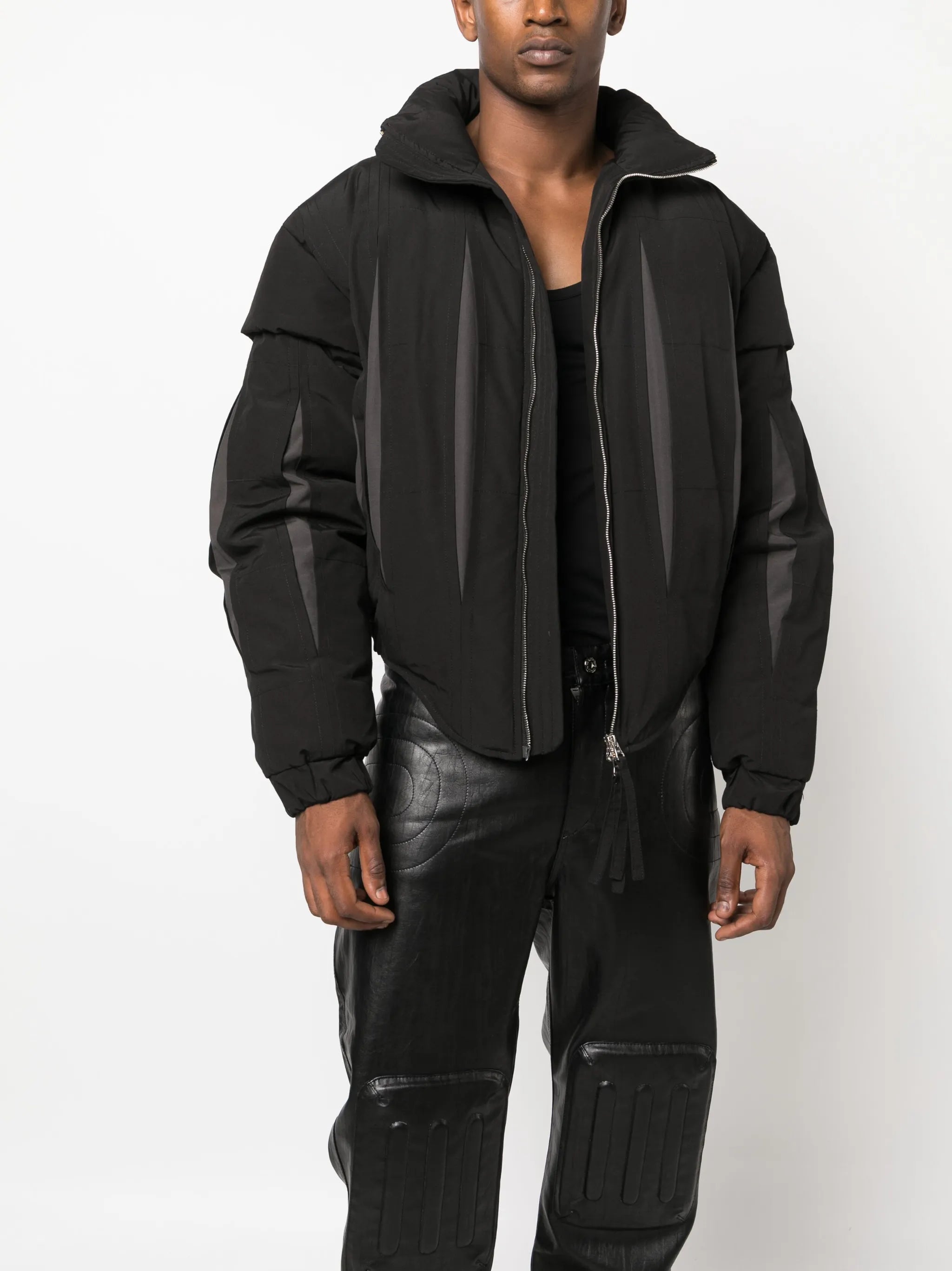 hooded padded jacket