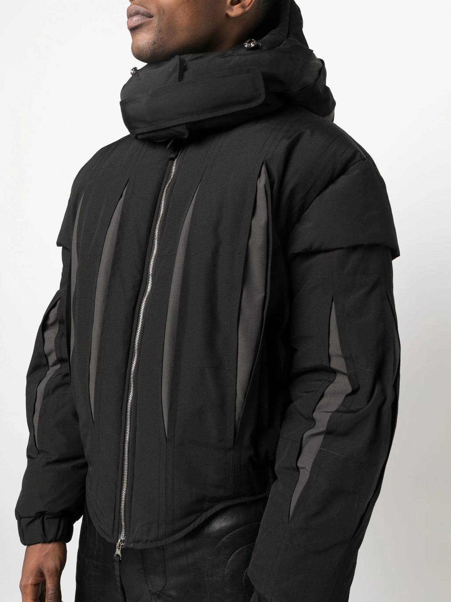 hooded padded jacket