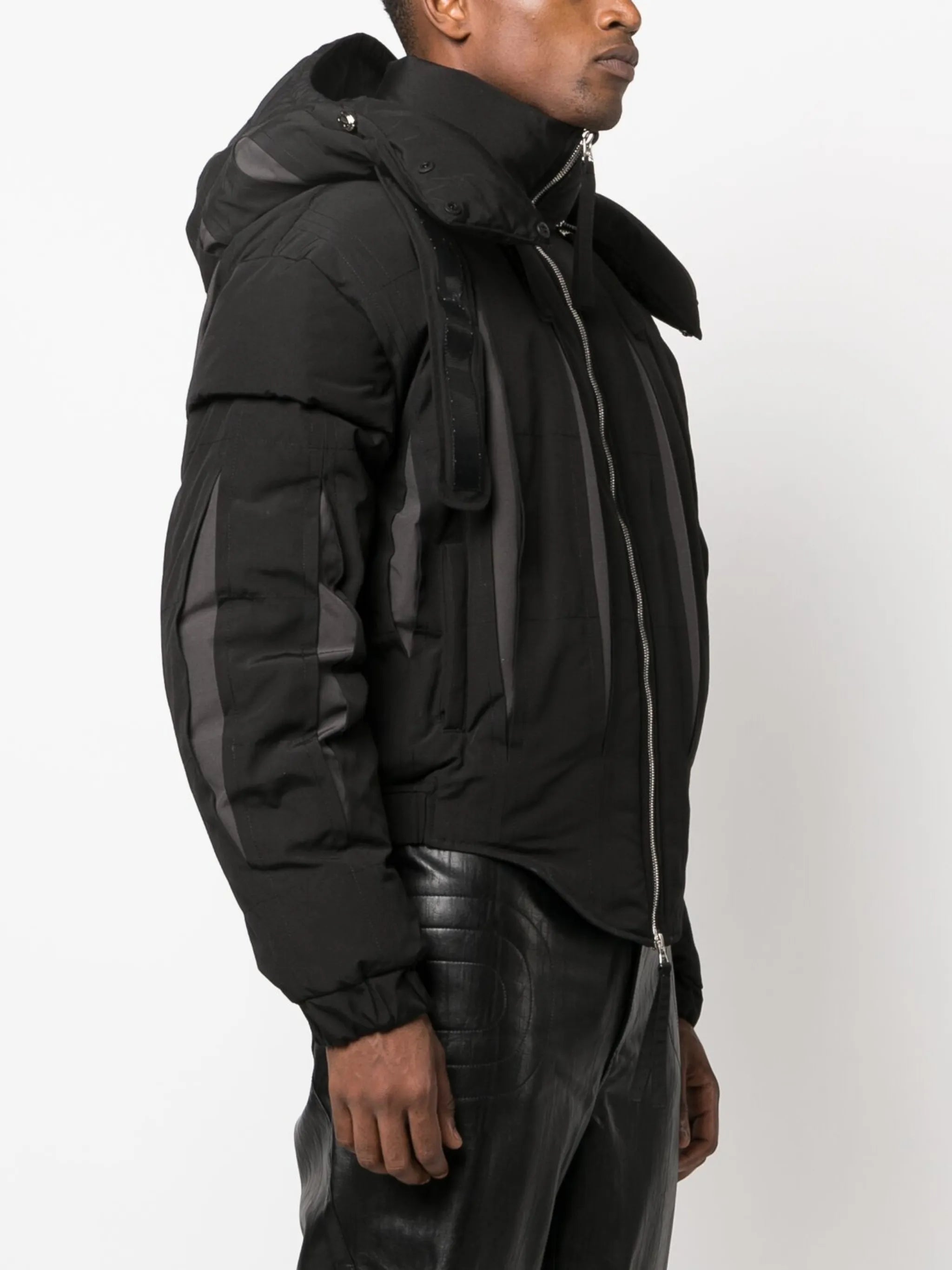 hooded padded jacket