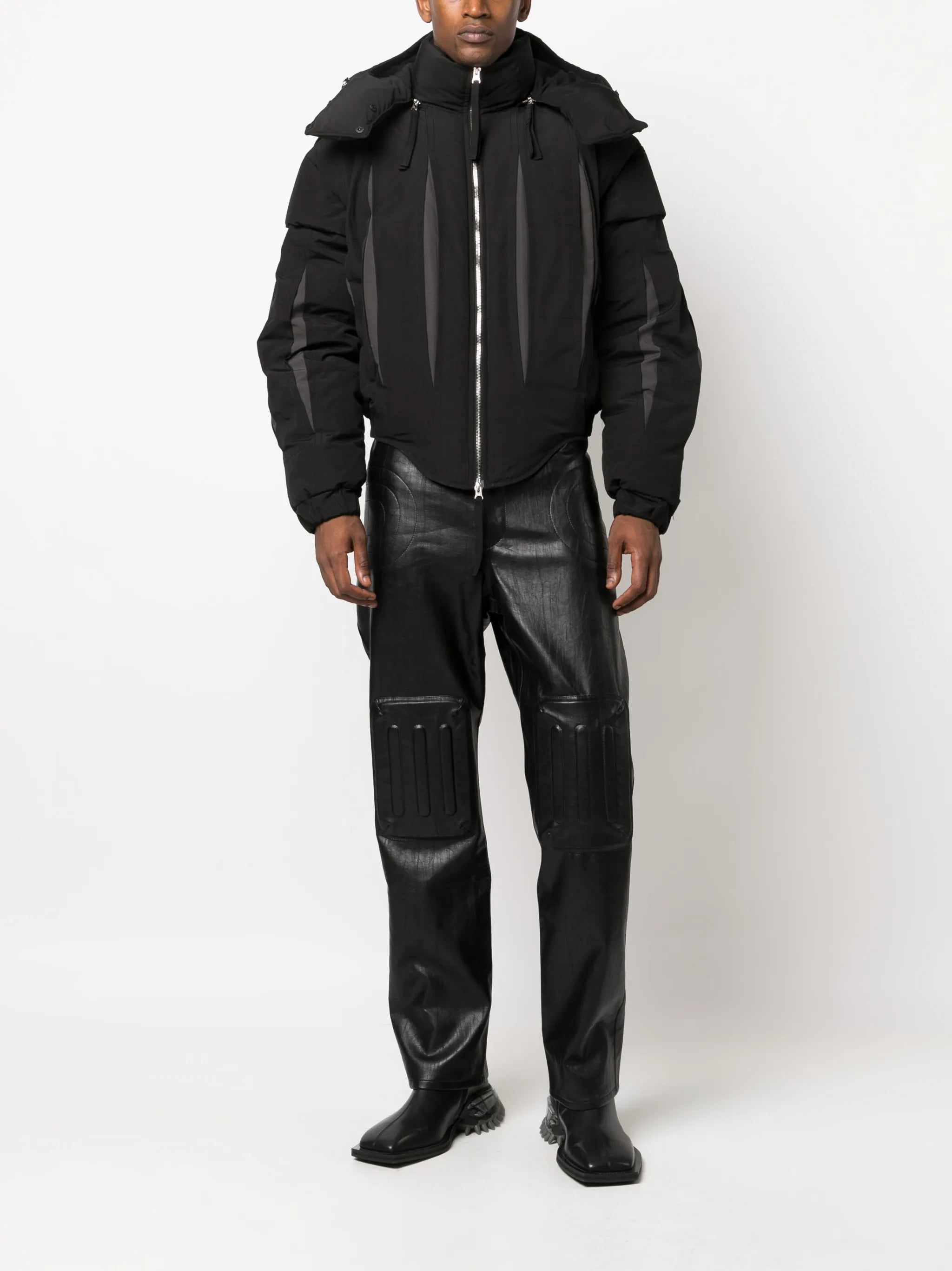 hooded padded jacket