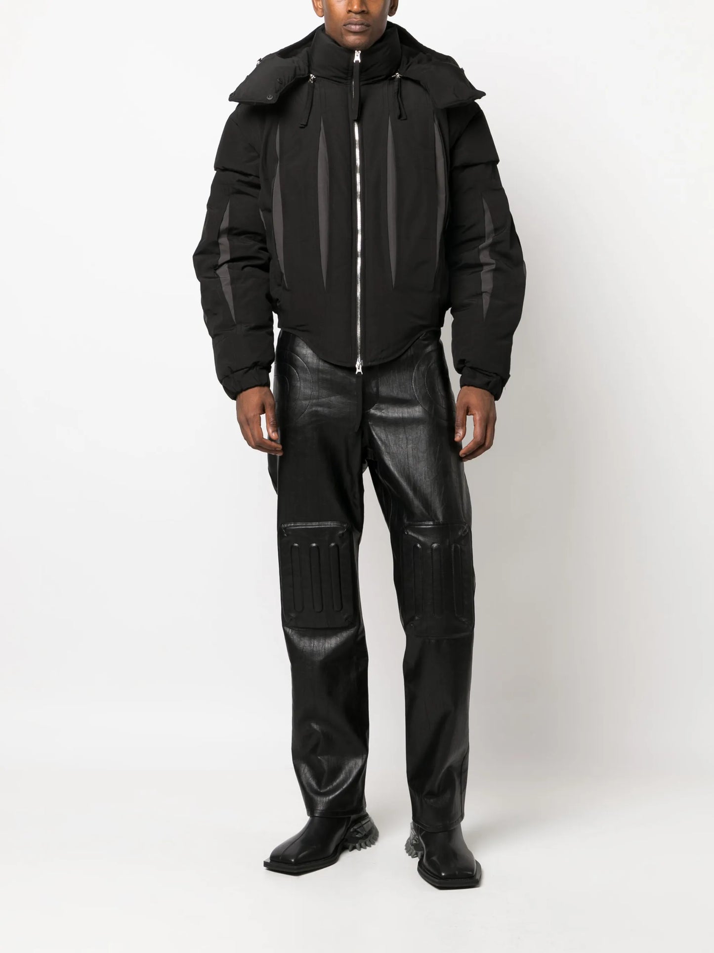 hooded padded jacket