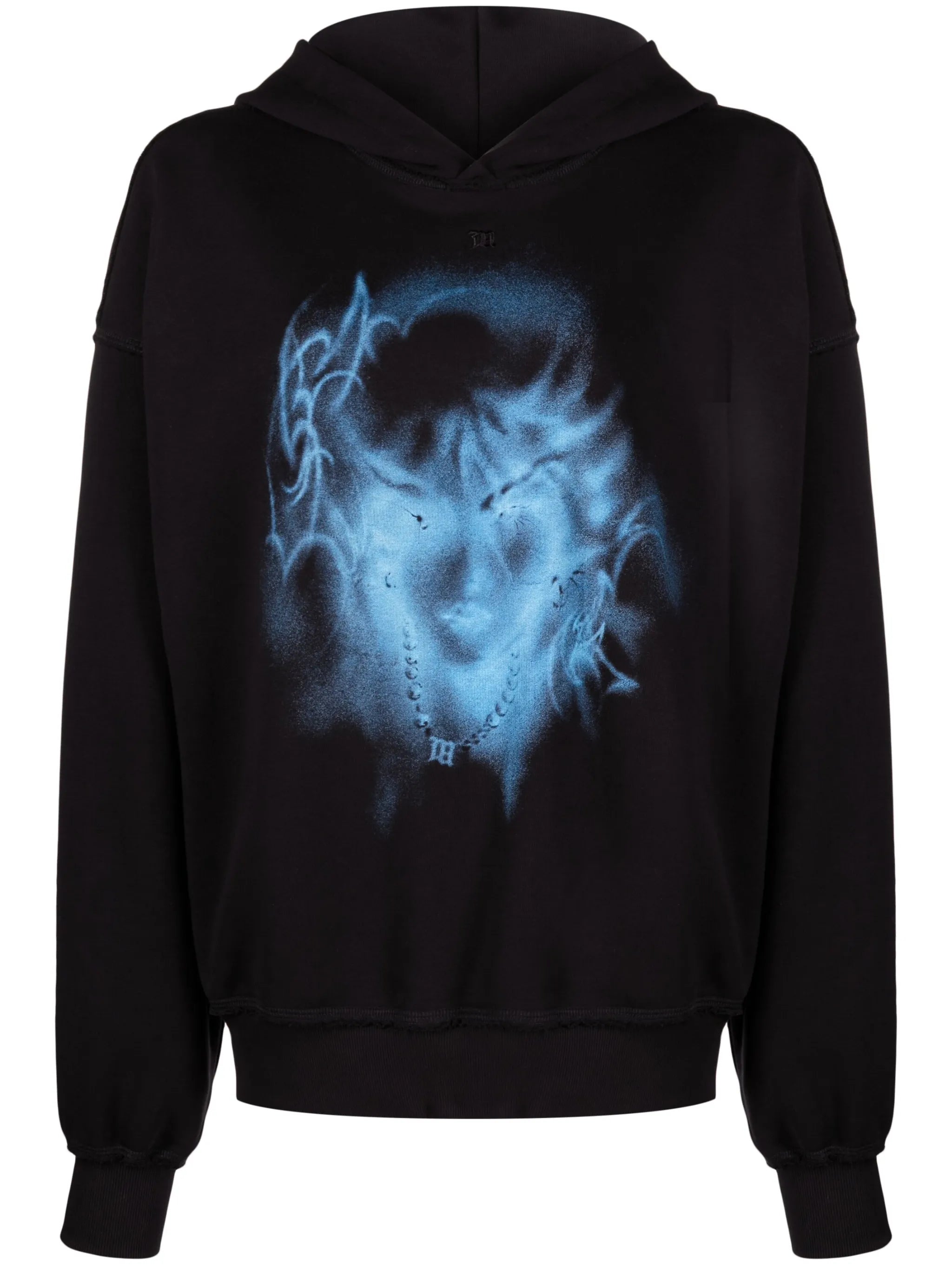 graphic-print long-sleeve hoodie