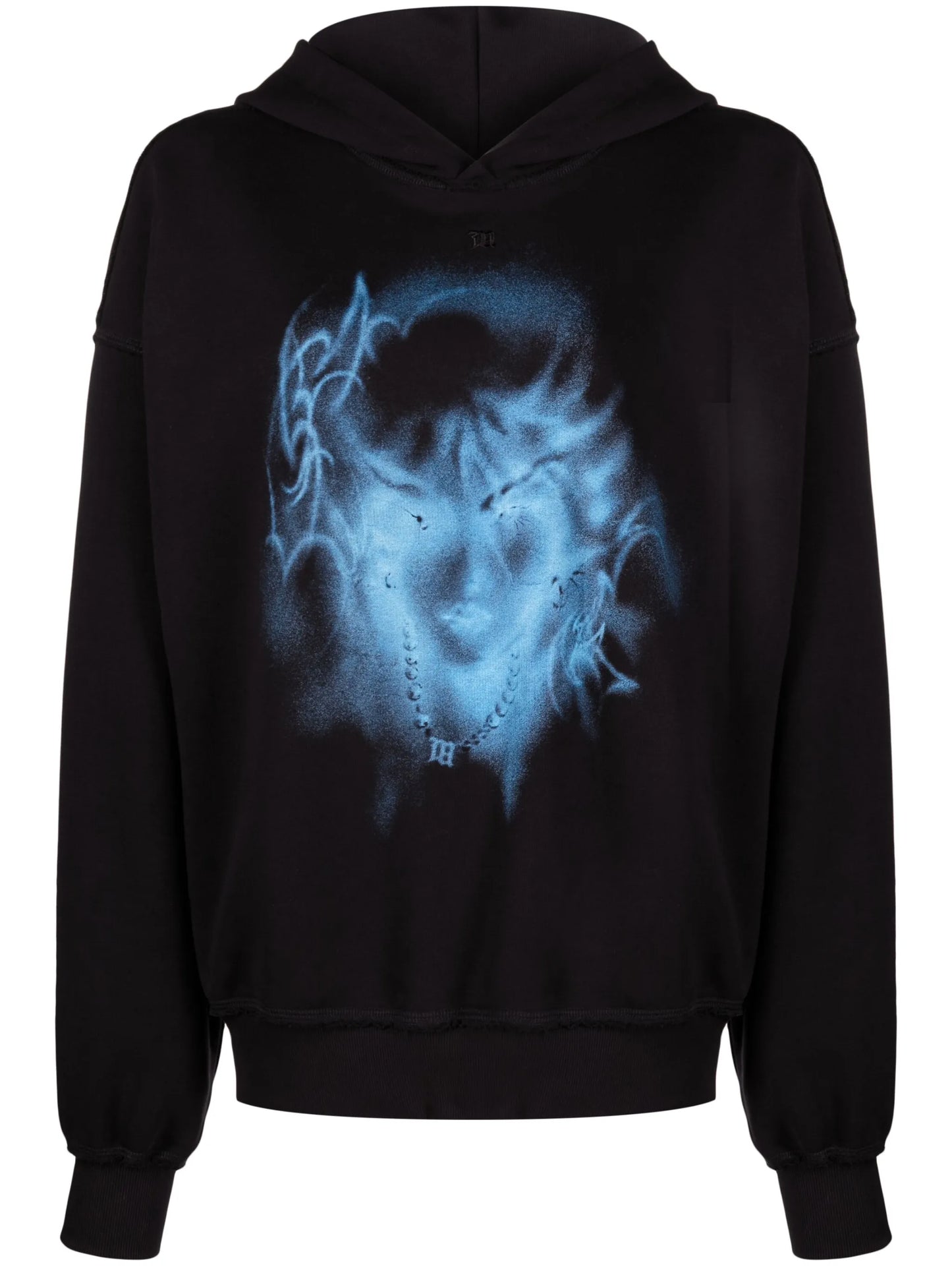 graphic-print long-sleeve hoodie
