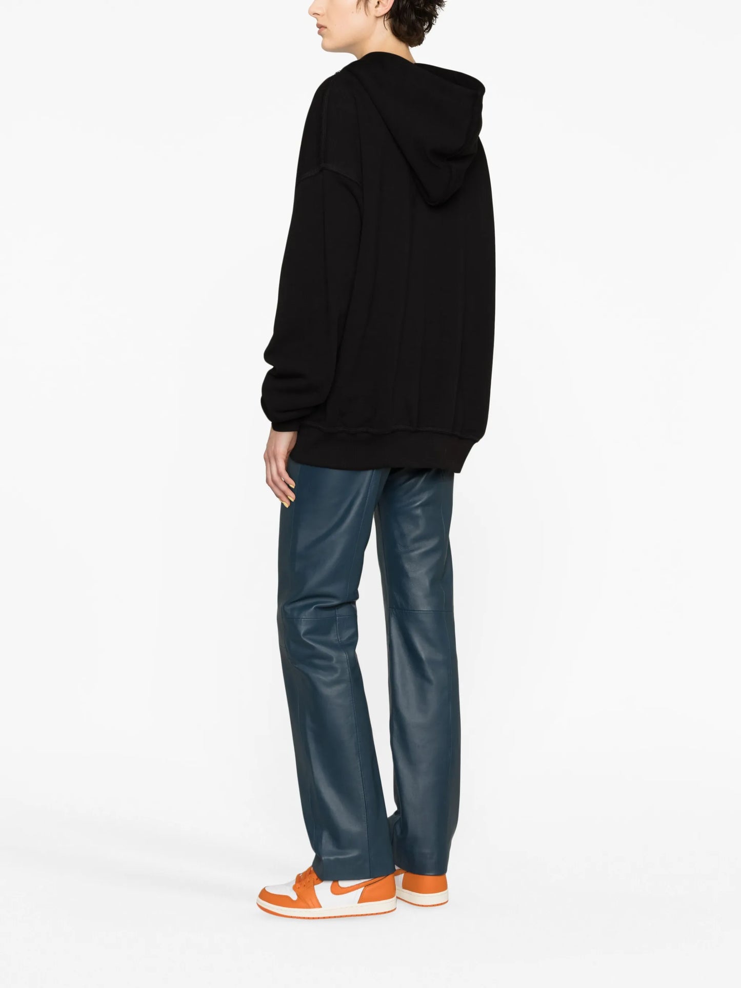 graphic-print long-sleeve hoodie