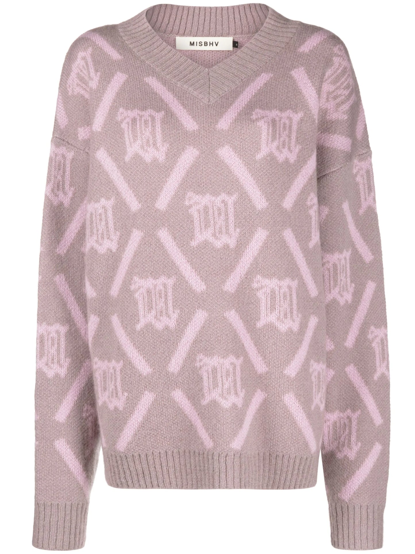 logo-jacquard jumper