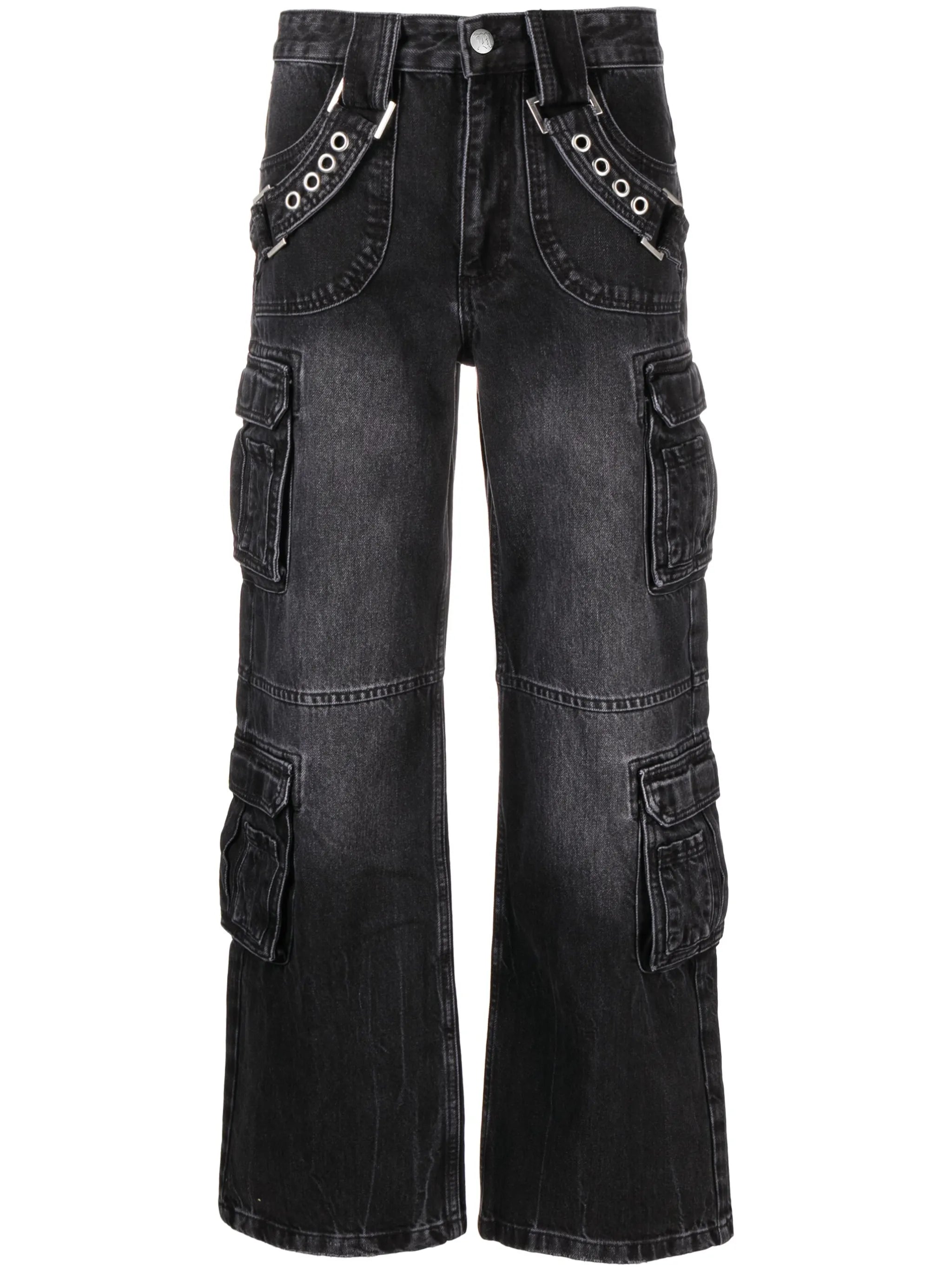 Harness Strap cargo jeans