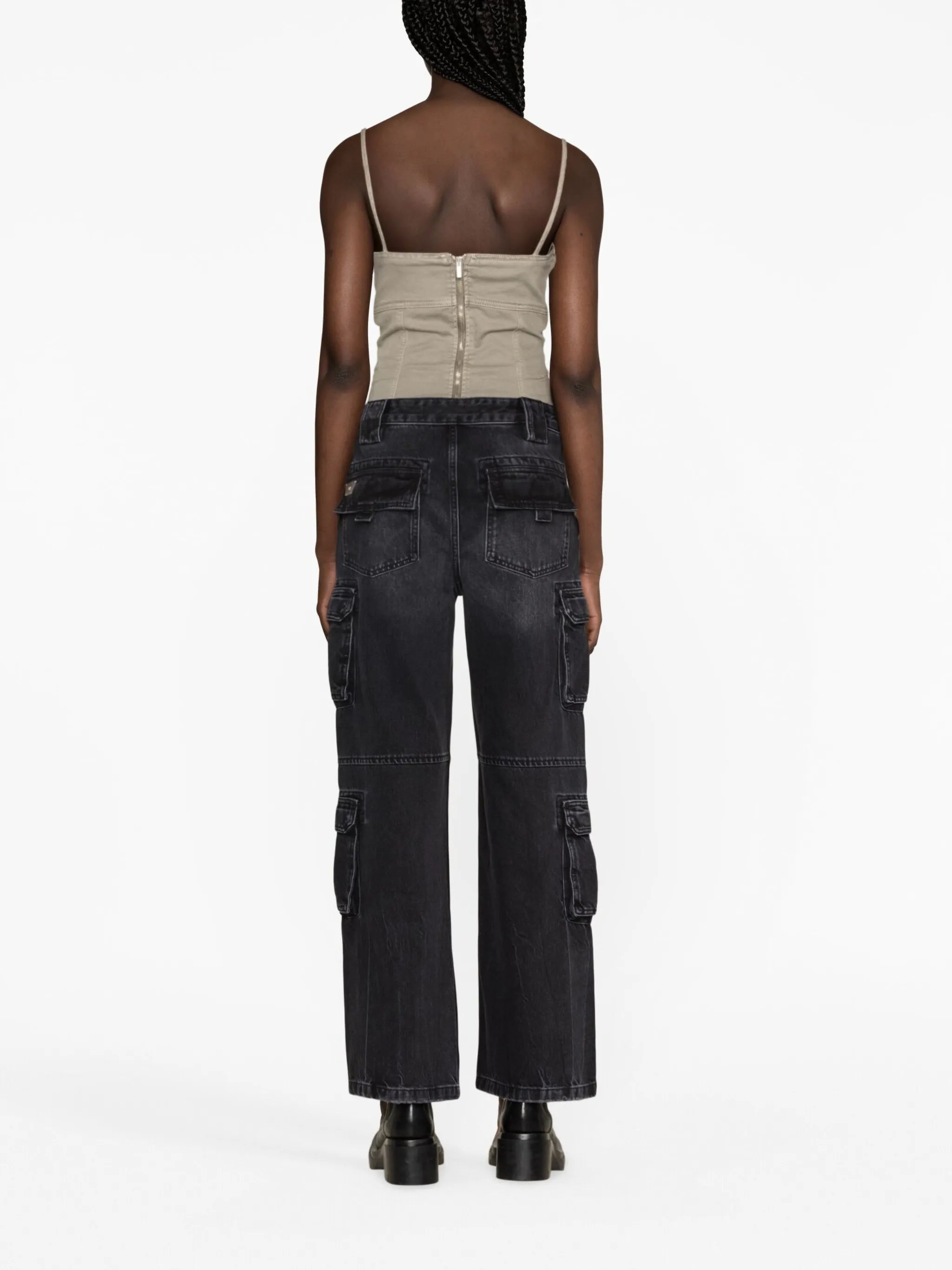 Harness Strap cargo jeans