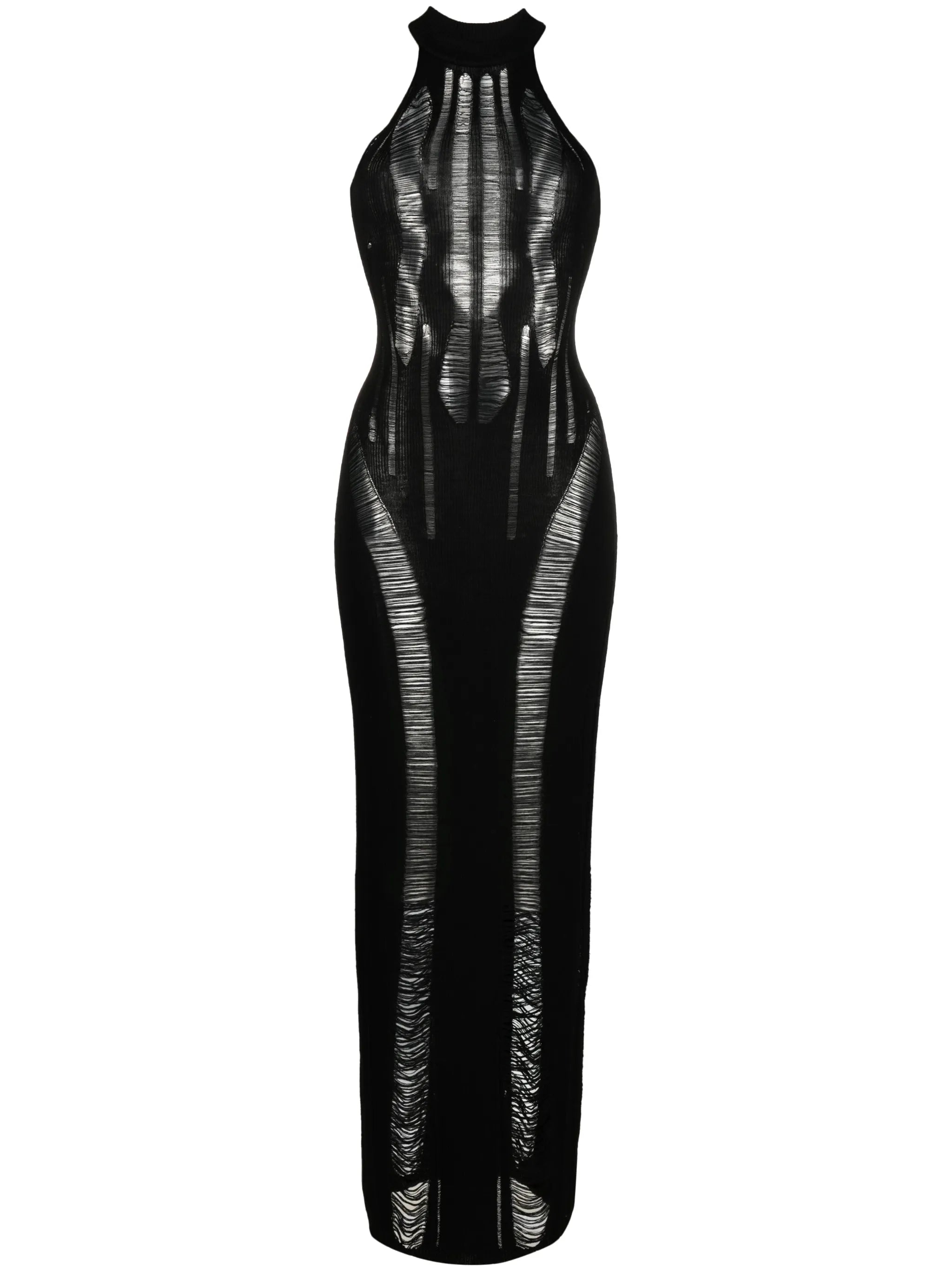 distressed maxi dress