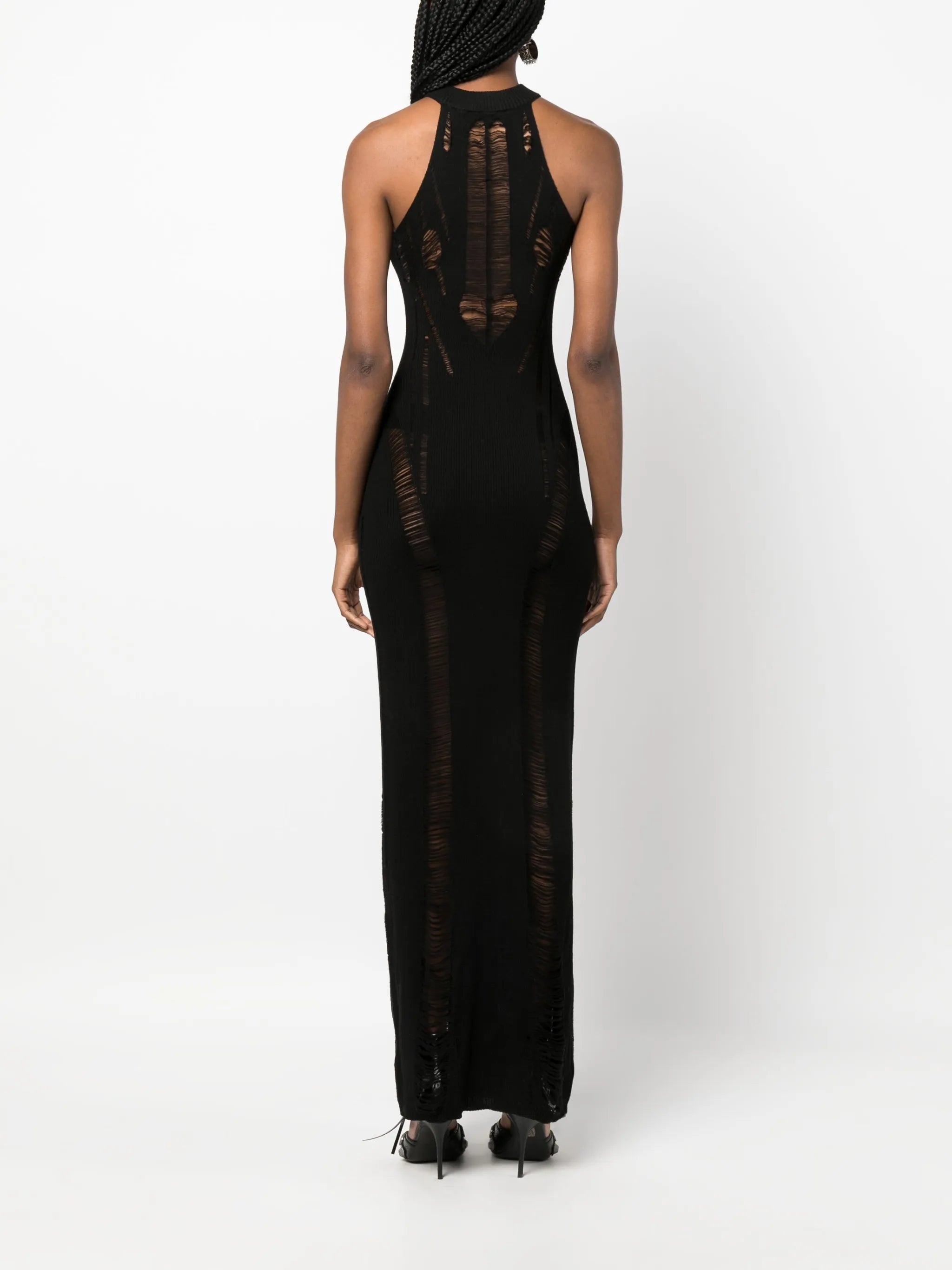 distressed maxi dress