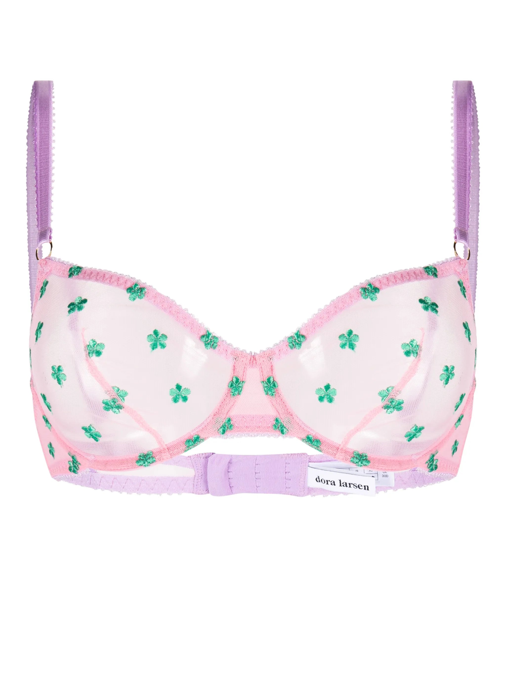 Arella embroidered balconette bra
