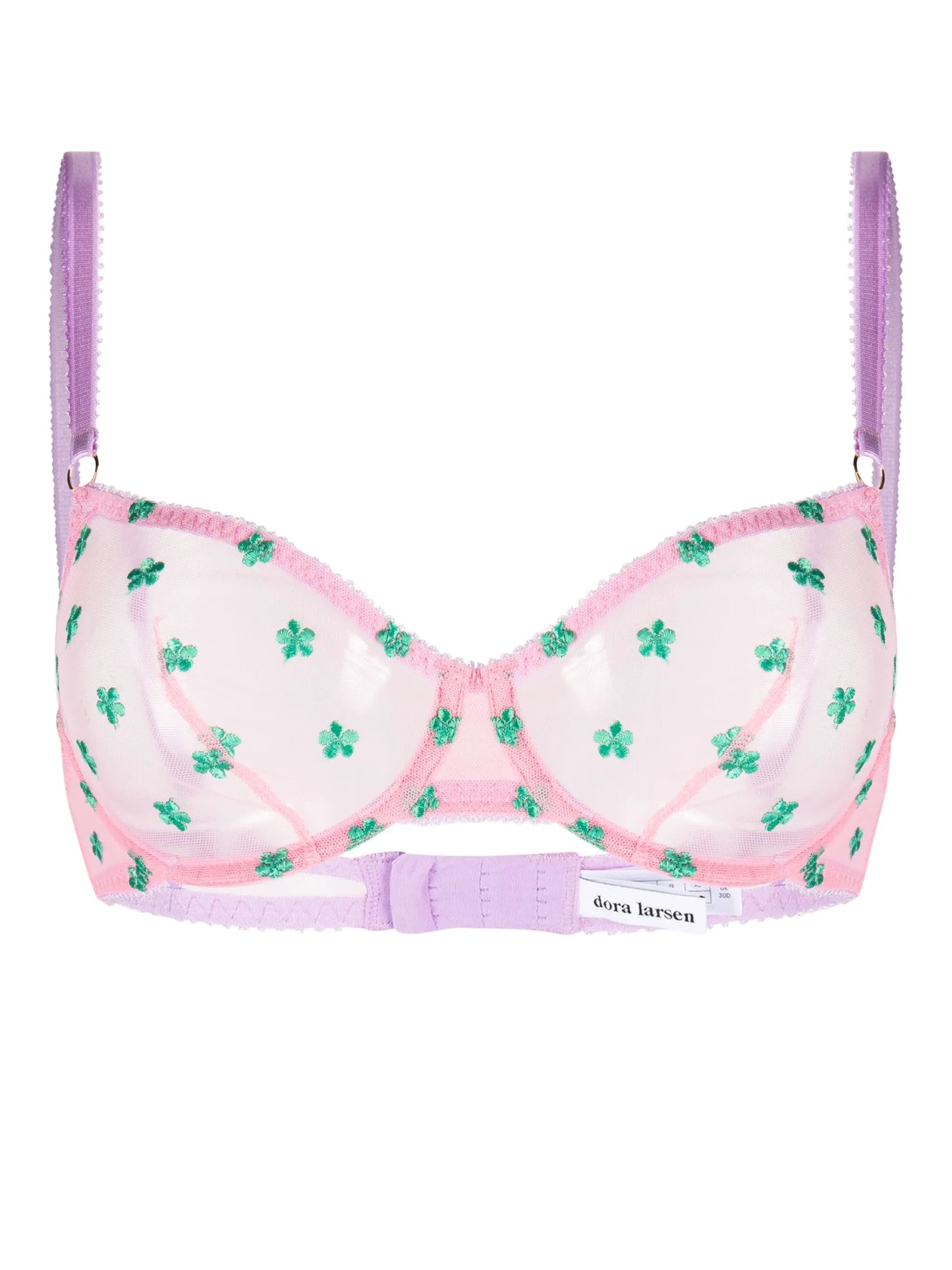 Arella embroidered balconette bra