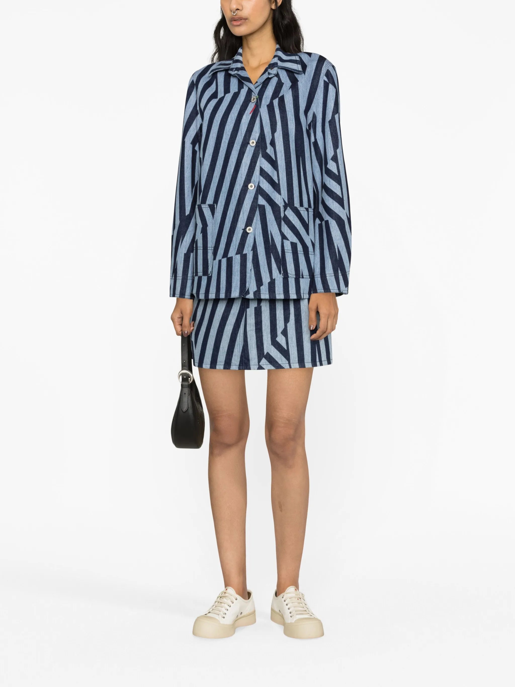 Dazzle Stripe denim jacket